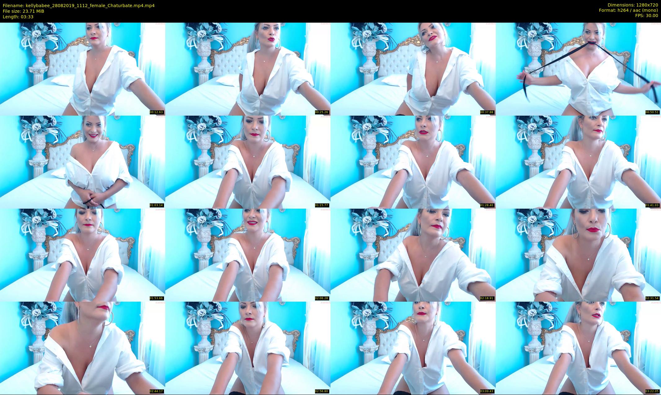kellybabee — 4 minute Chaturbate female cam show recording, 720p, Aug 28, 2019