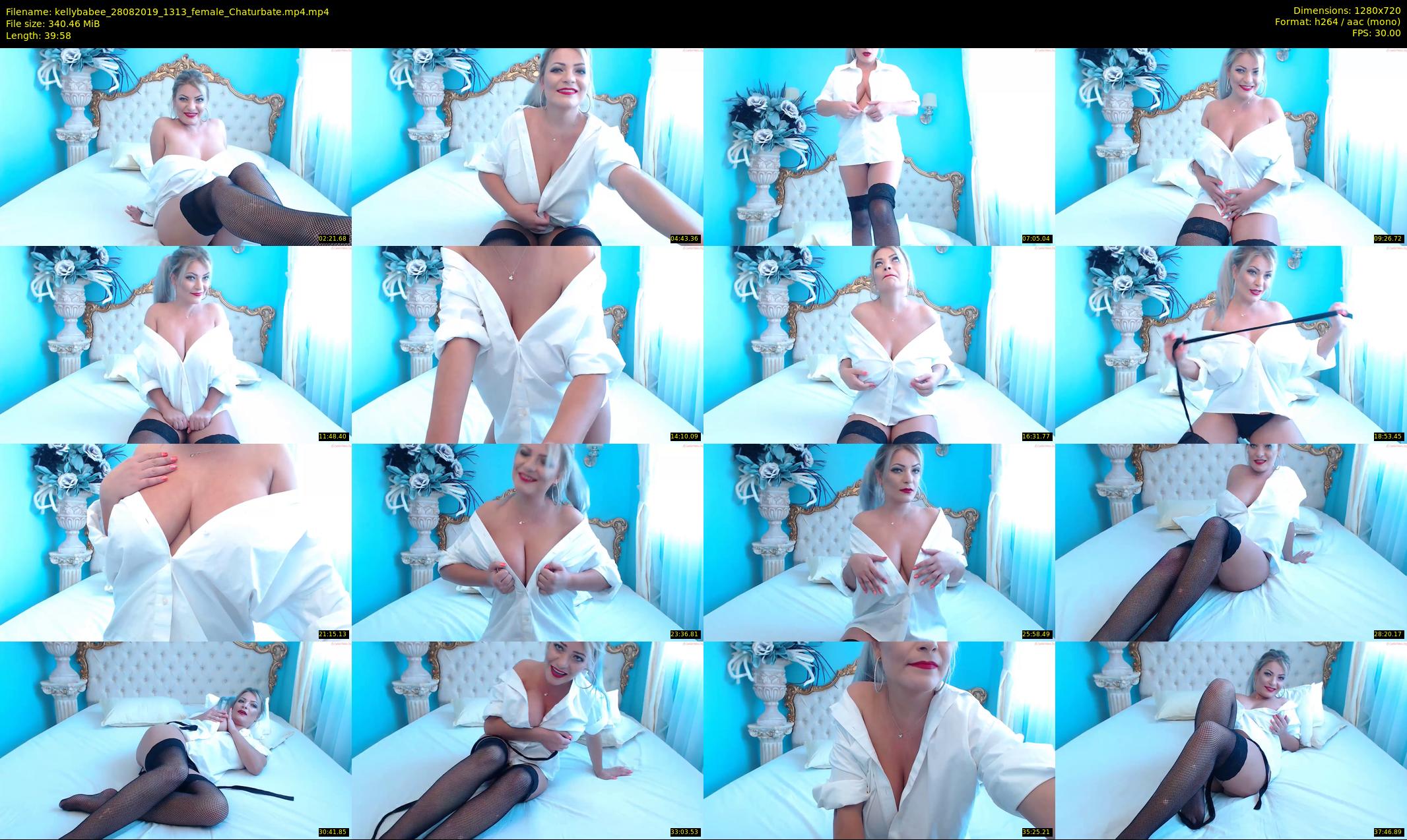 kellybabee — 40 minute Chaturbate female cam show recording, 720p, Aug 28, 2019