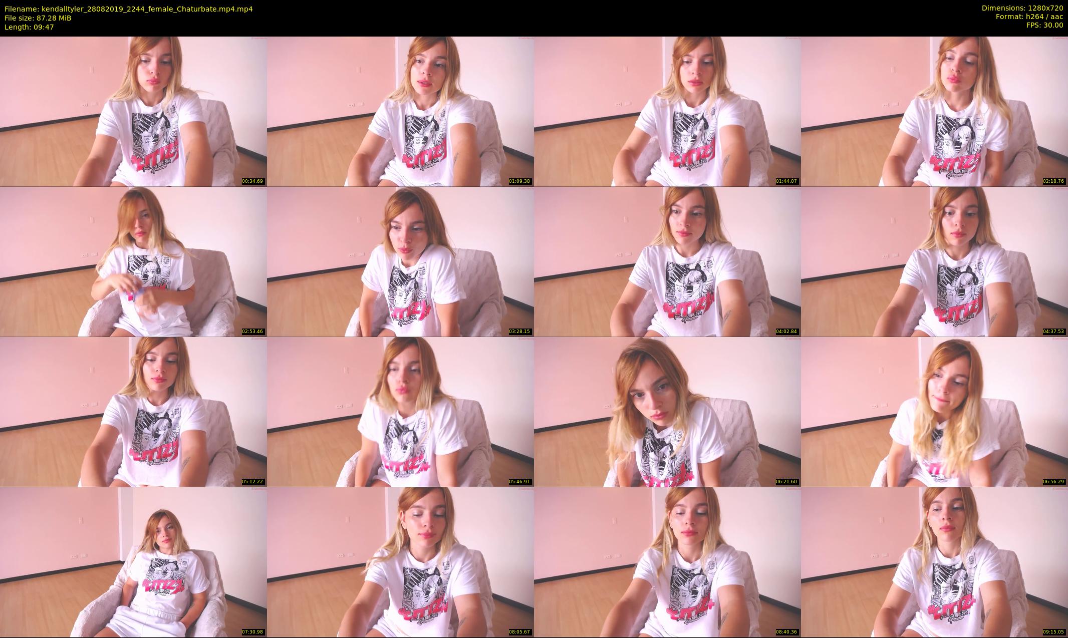 kendalltyler — 10 minute Chaturbate female cam show recording, 720p, Aug 28, 2019