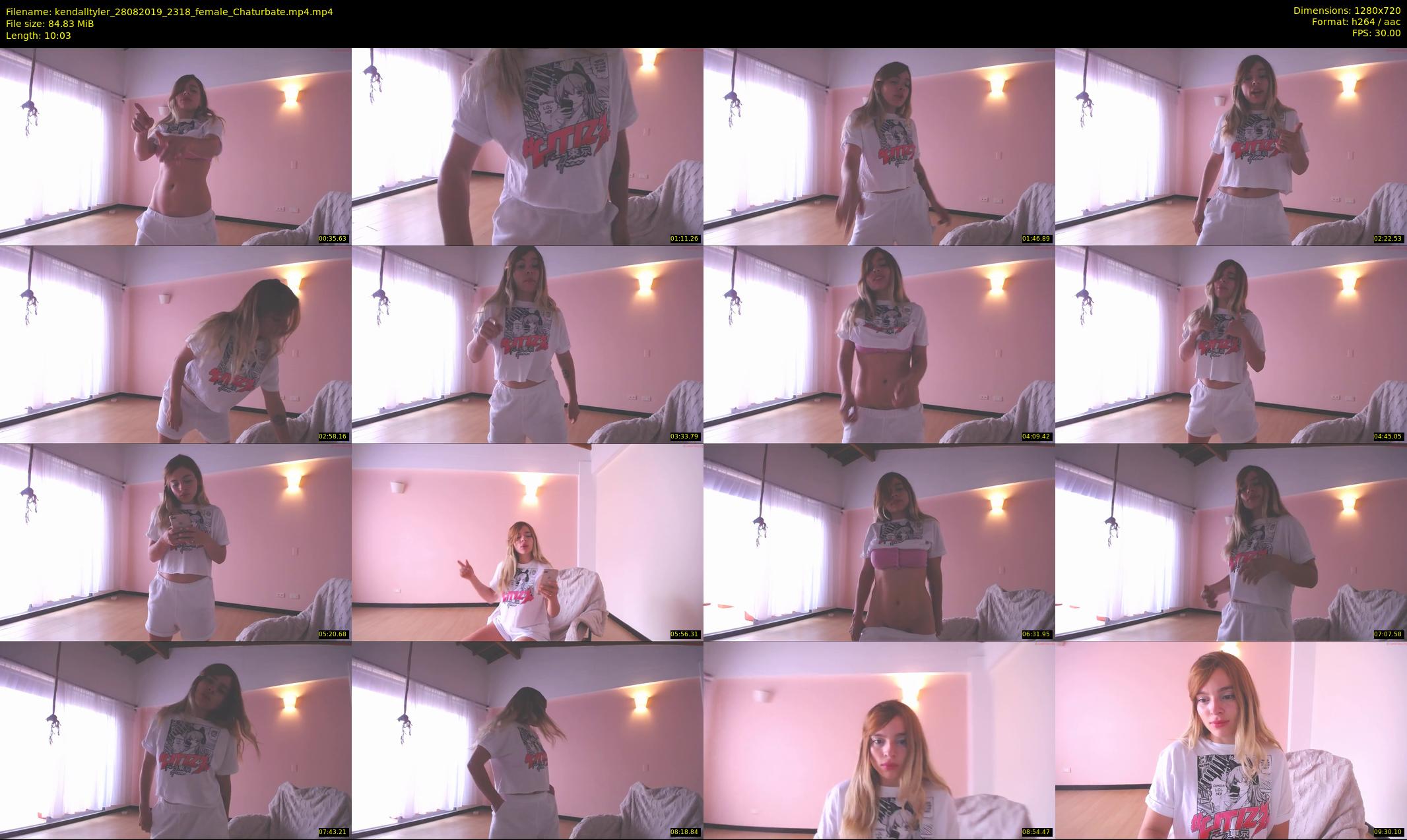 kendalltyler — 11 minute Chaturbate female cam show recording, 720p, Aug 28, 2019