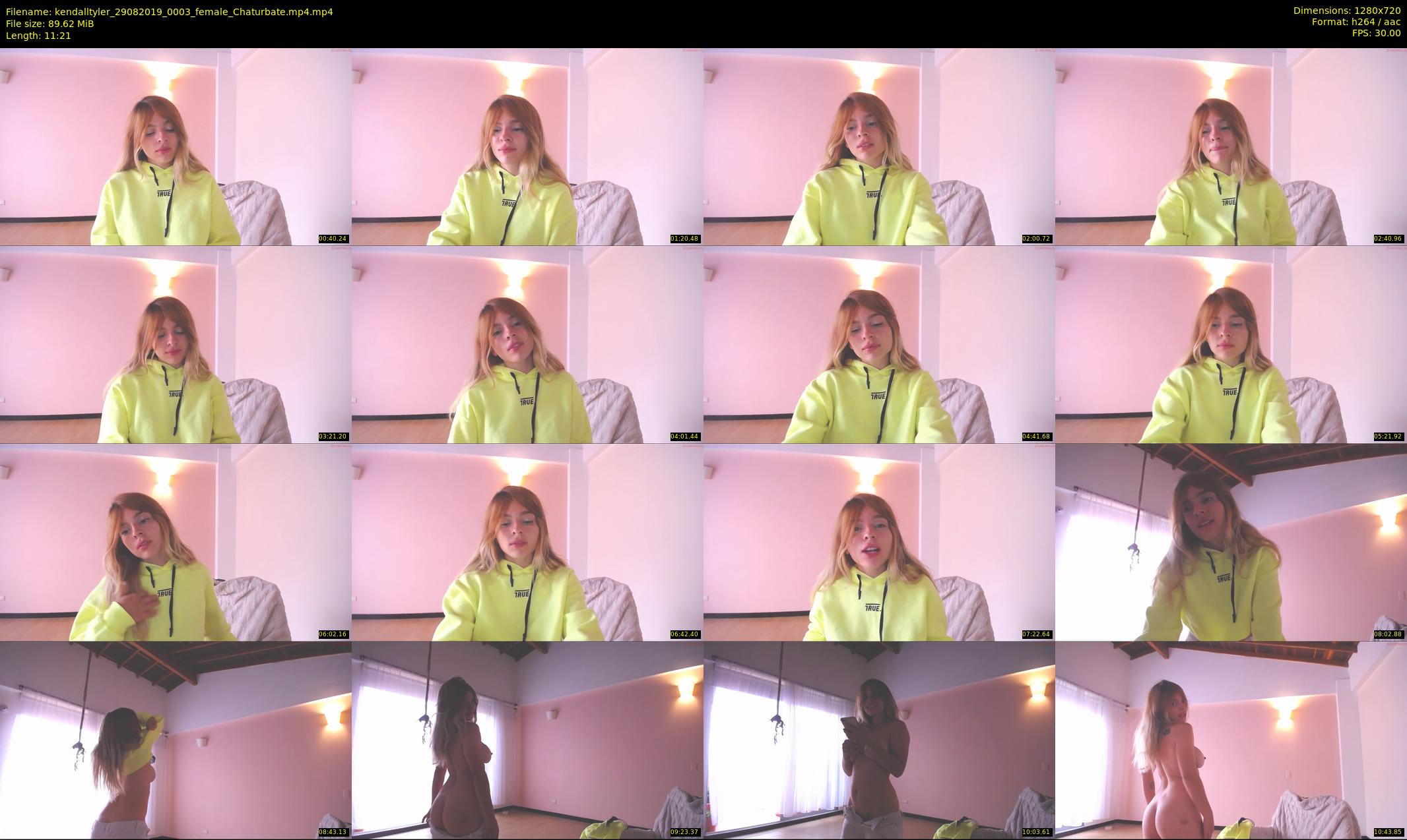 kendalltyler — 12 minute Chaturbate female cam show recording, 720p, Aug 29, 2019