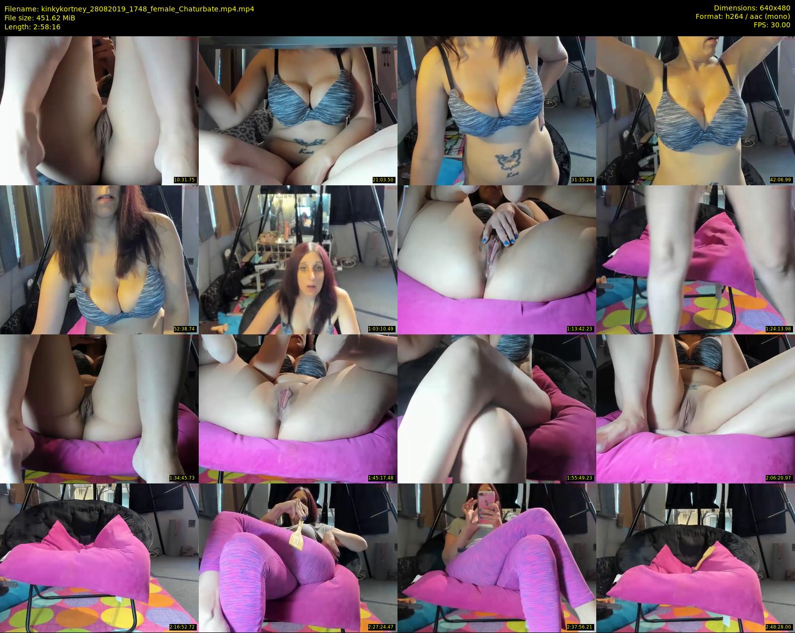 kinkykortney — 179 minute Chaturbate female cam show recording, 480p, Aug 28, 2019