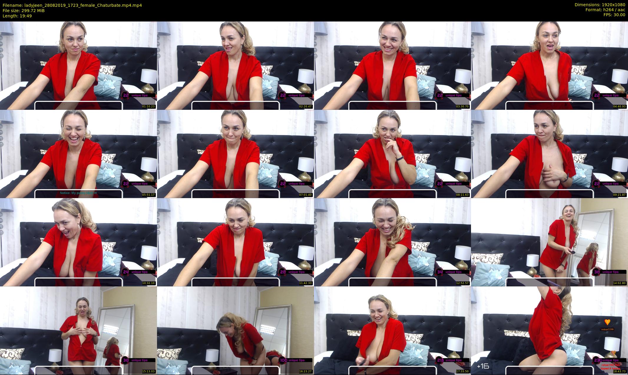 ladyjeen — 20 minute Chaturbate female cam show recording, 1080p, Aug 28, 2019