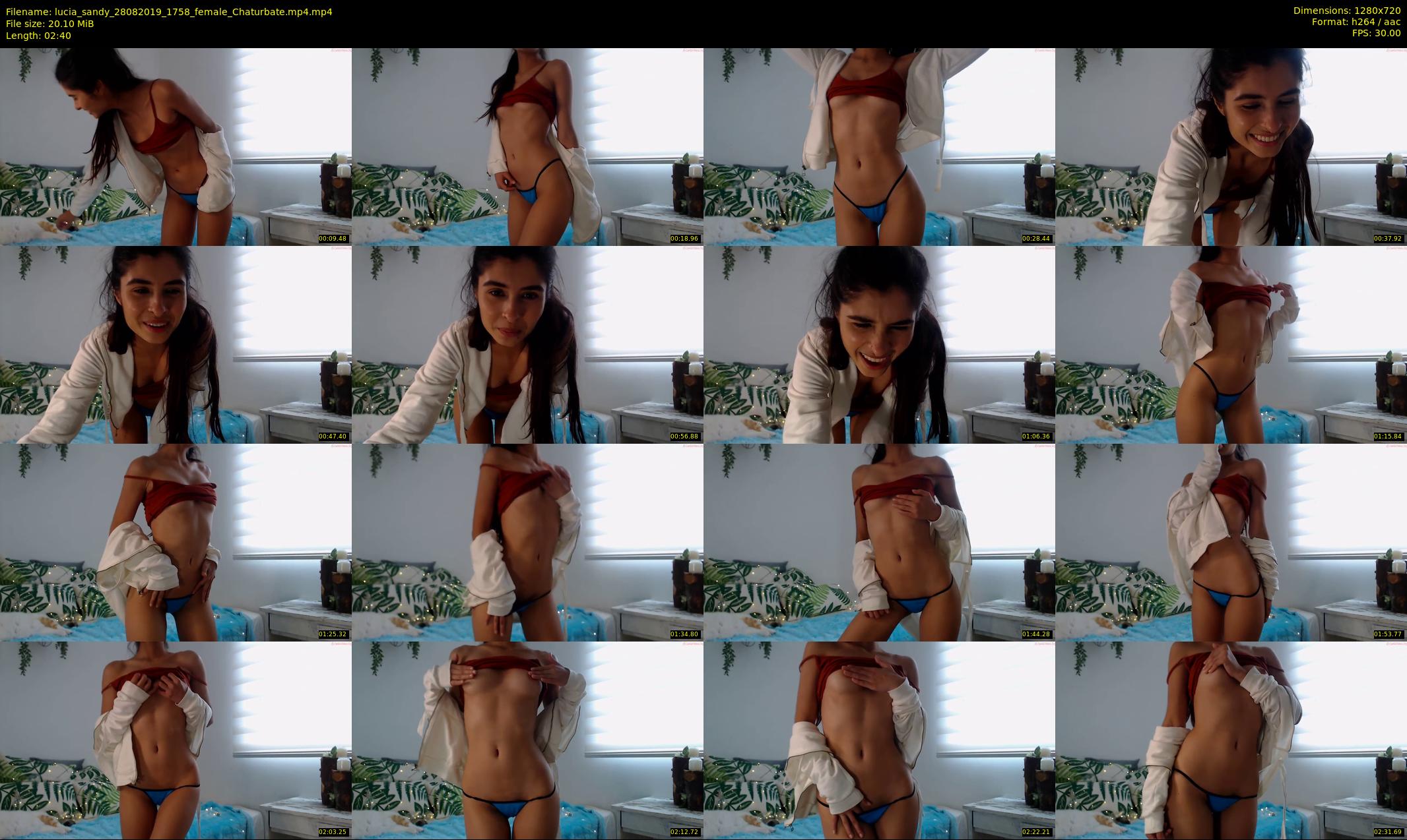lucia_sandy — 3 minute Chaturbate female cam show recording, 720p, Aug 28, 2019