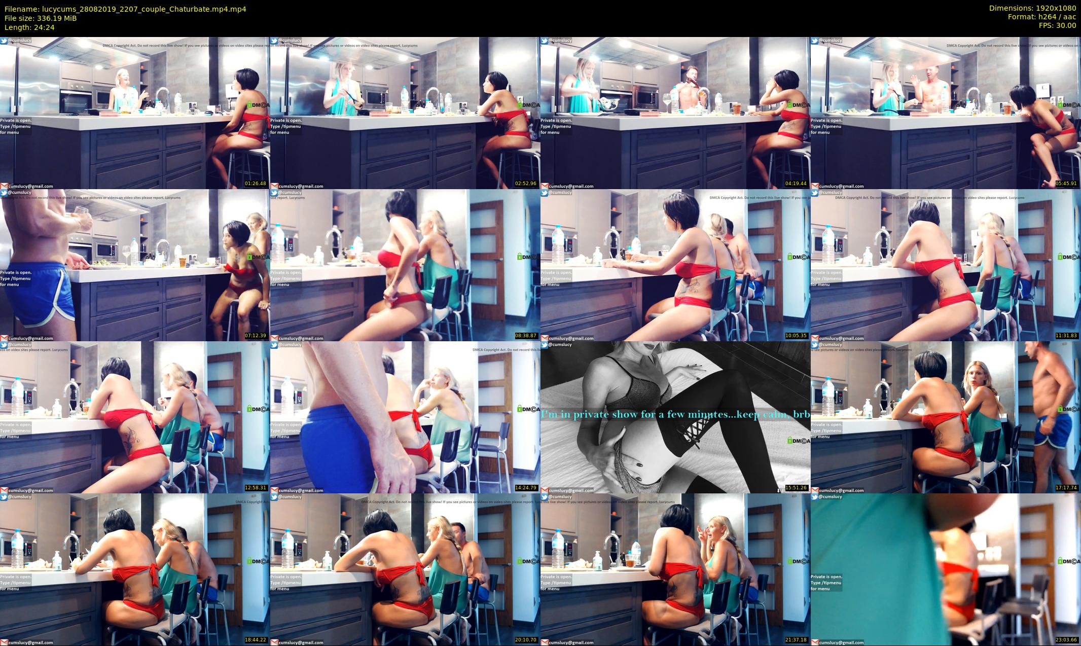 lucycums — 25 minute Chaturbate couple cam show recording, 1080p, Aug 28, 2019