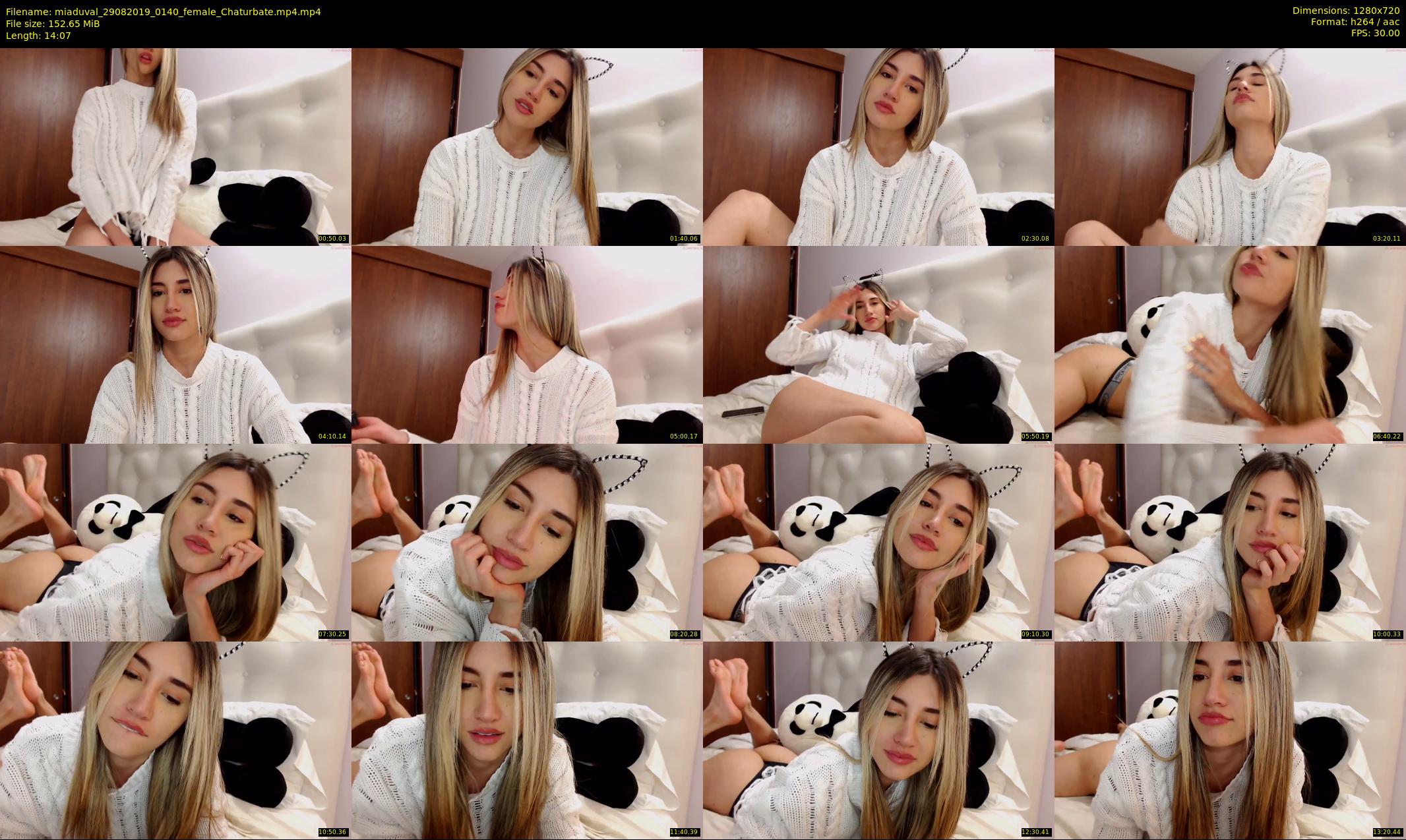 miaduval — 15 minute Chaturbate female cam show recording, 720p, Aug 29, 2019