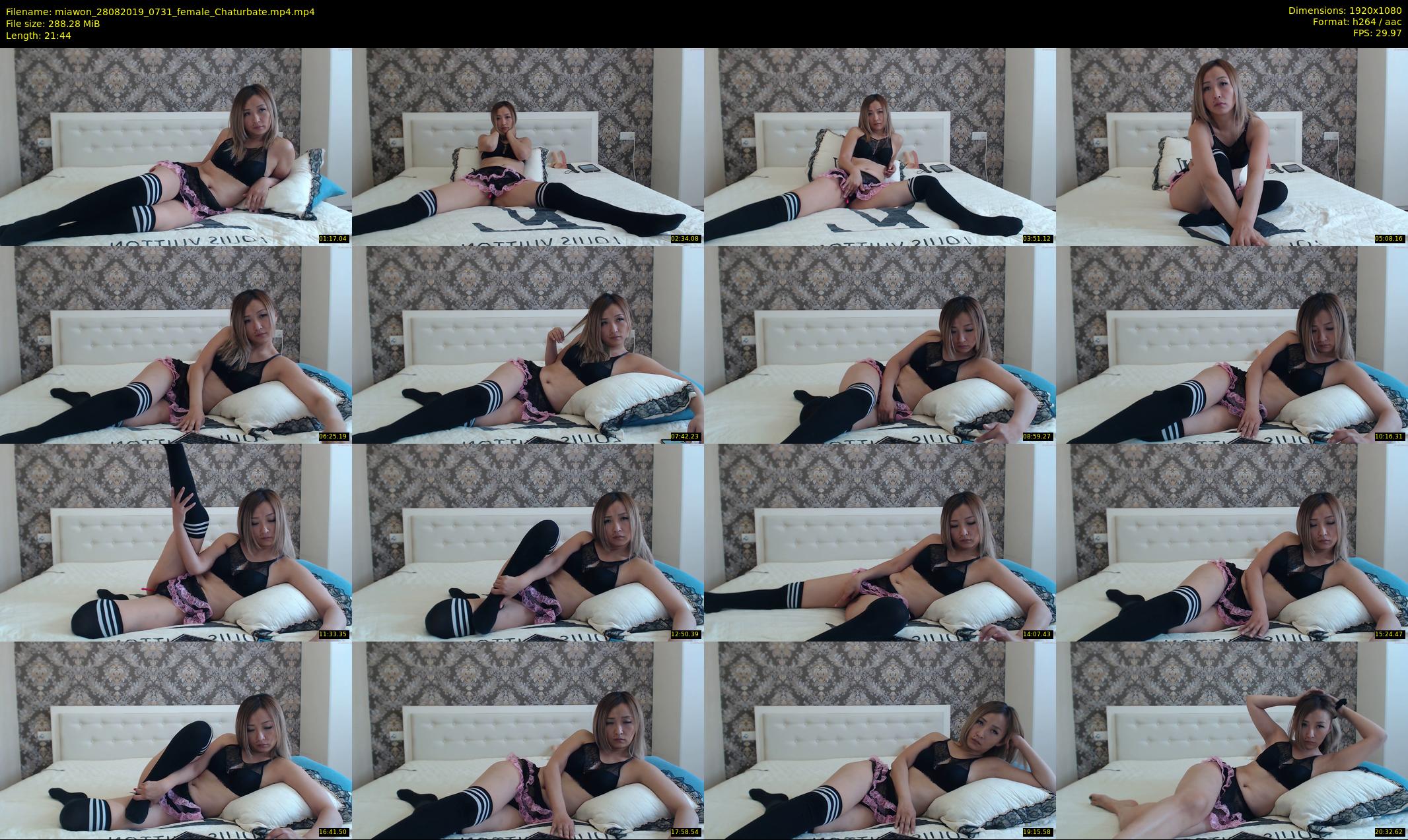 miawon — 22 minute Chaturbate female cam show recording, 1080p, Aug 28, 2019