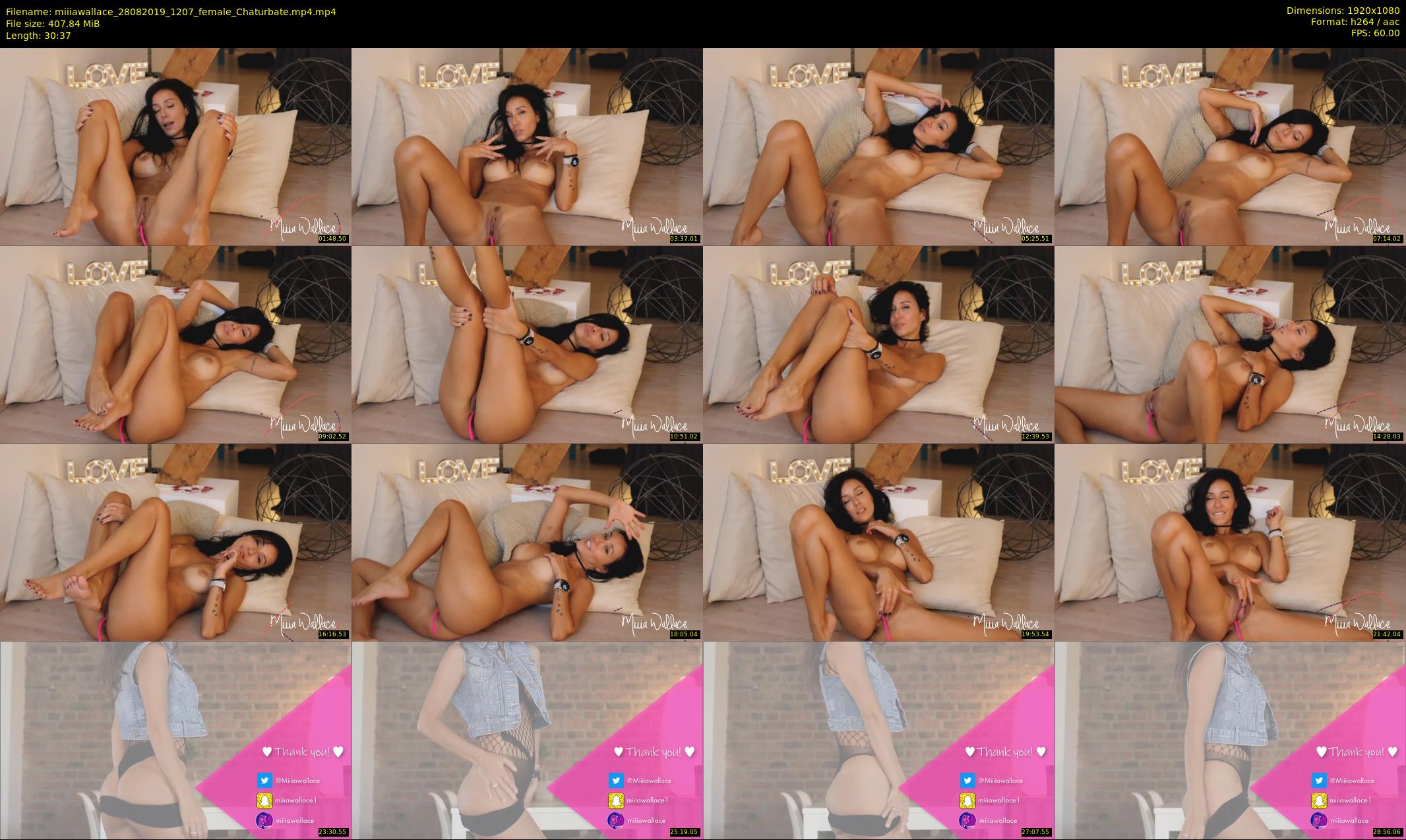 miiiawallace — 31 minute Chaturbate female cam show recording, 1080p, Aug 28, 2019