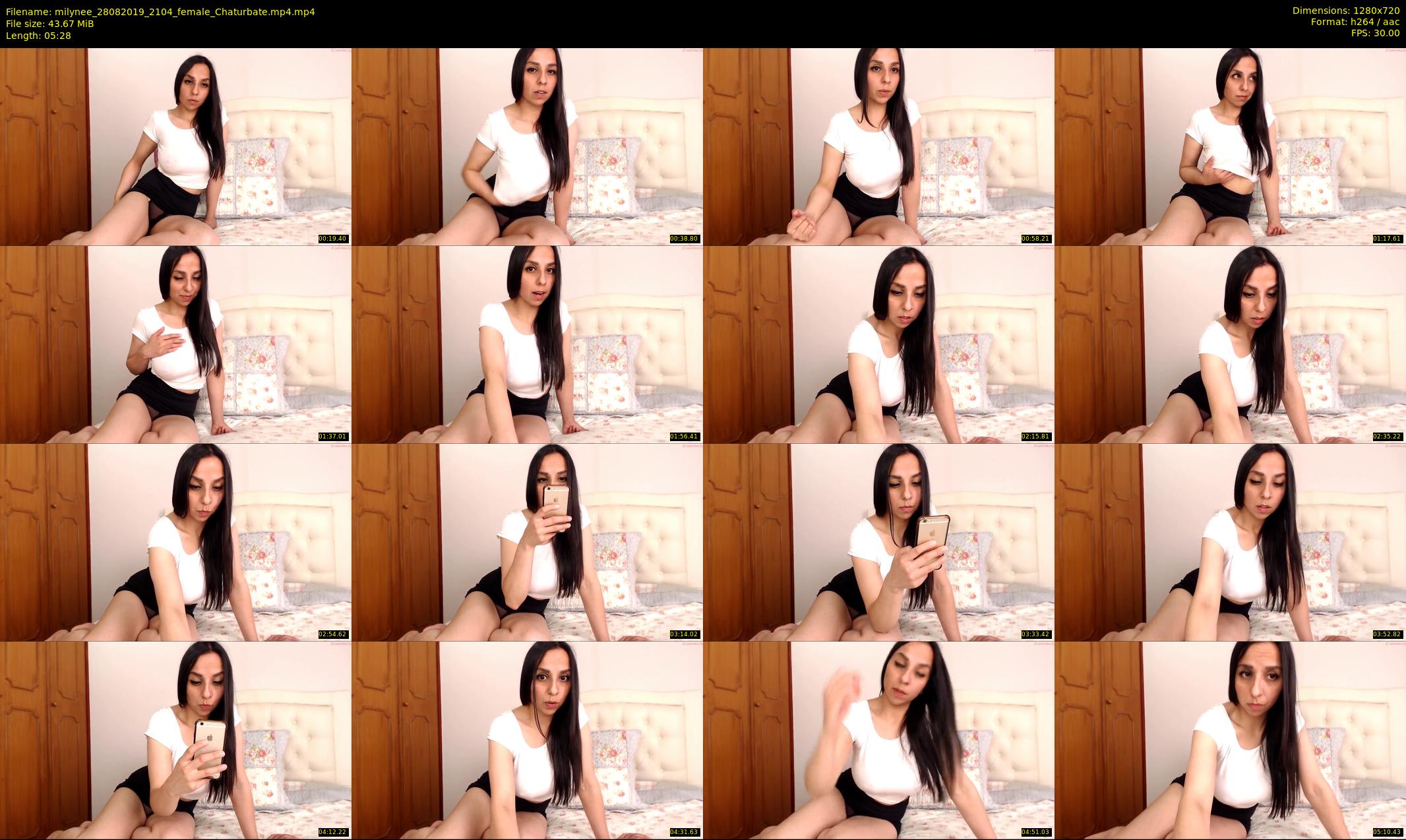 milynee — 6 minute Chaturbate female cam show recording, 720p, Aug 28, 2019