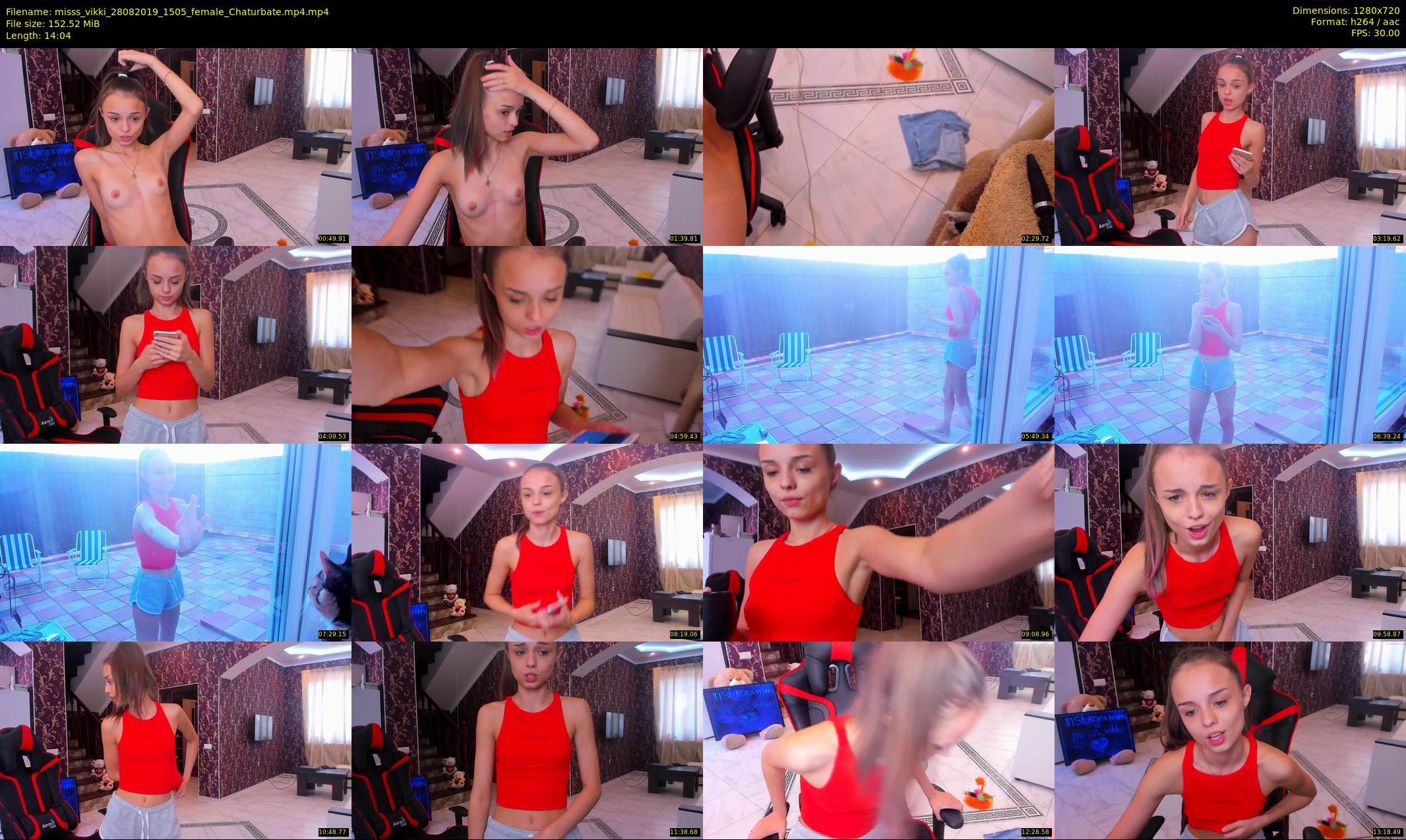 misss_vikki — 15 minute Chaturbate female cam show recording, 720p, Aug 28, 2019