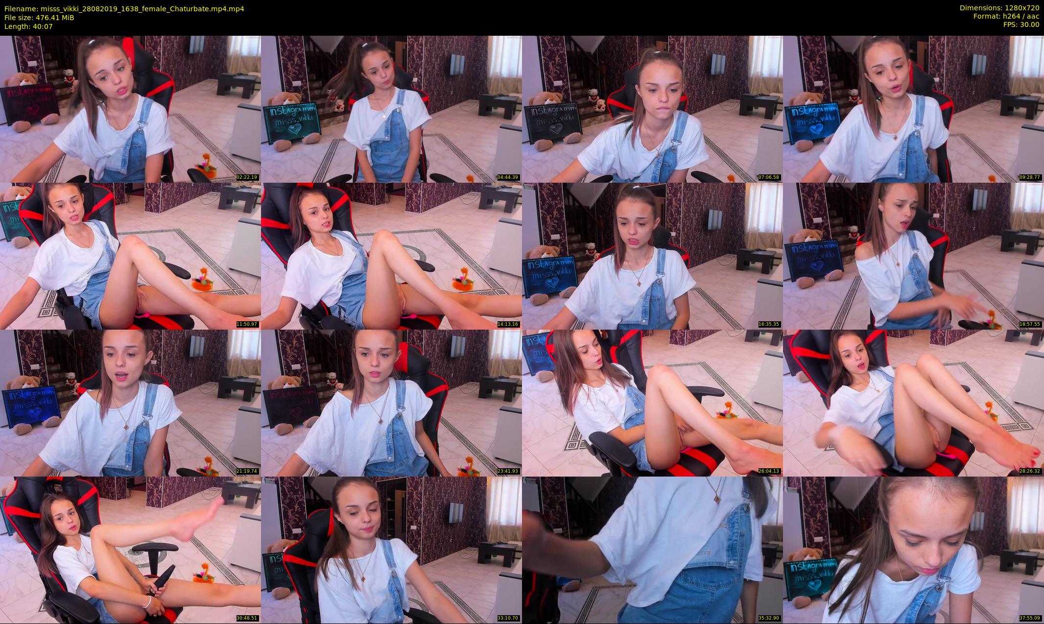 misss_vikki — 41 minute Chaturbate female cam show recording, 720p, Aug 28, 2019