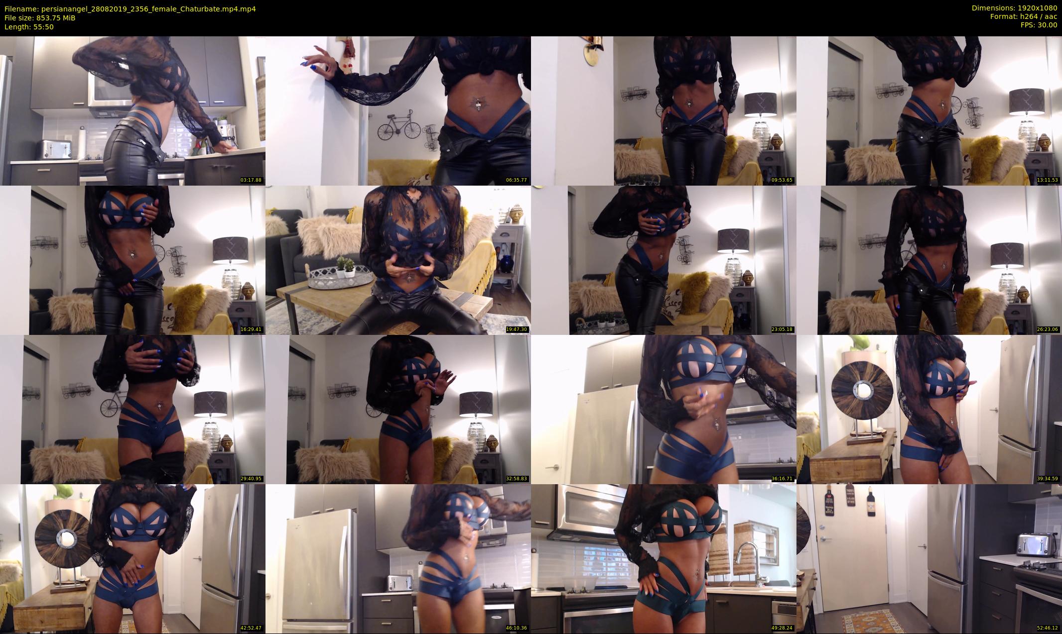 persianangel — 56 minute Chaturbate female cam show recording, 1080p, Aug 28, 2019