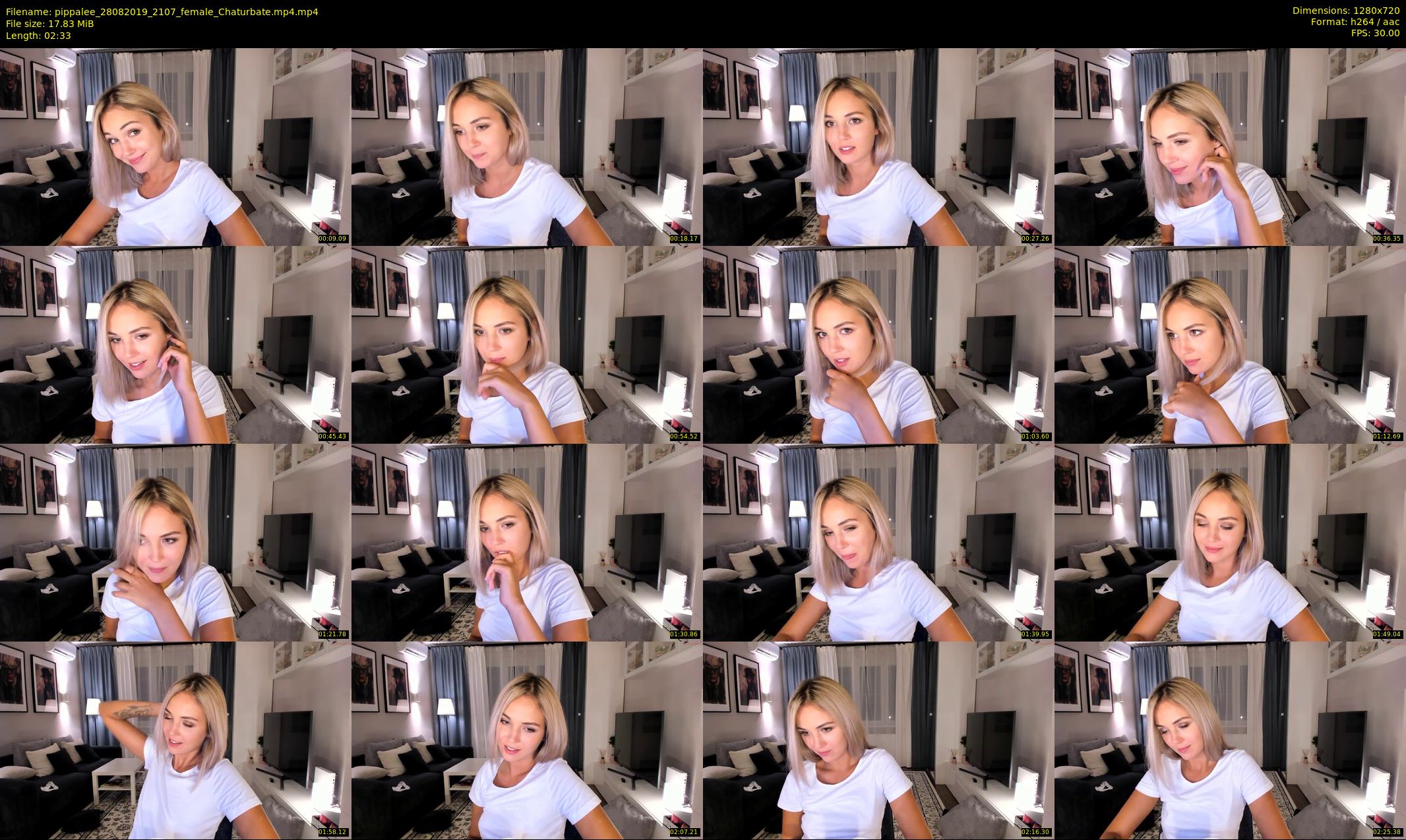 pippalee — 3 minute Chaturbate female cam show recording, 720p, Aug 28, 2019