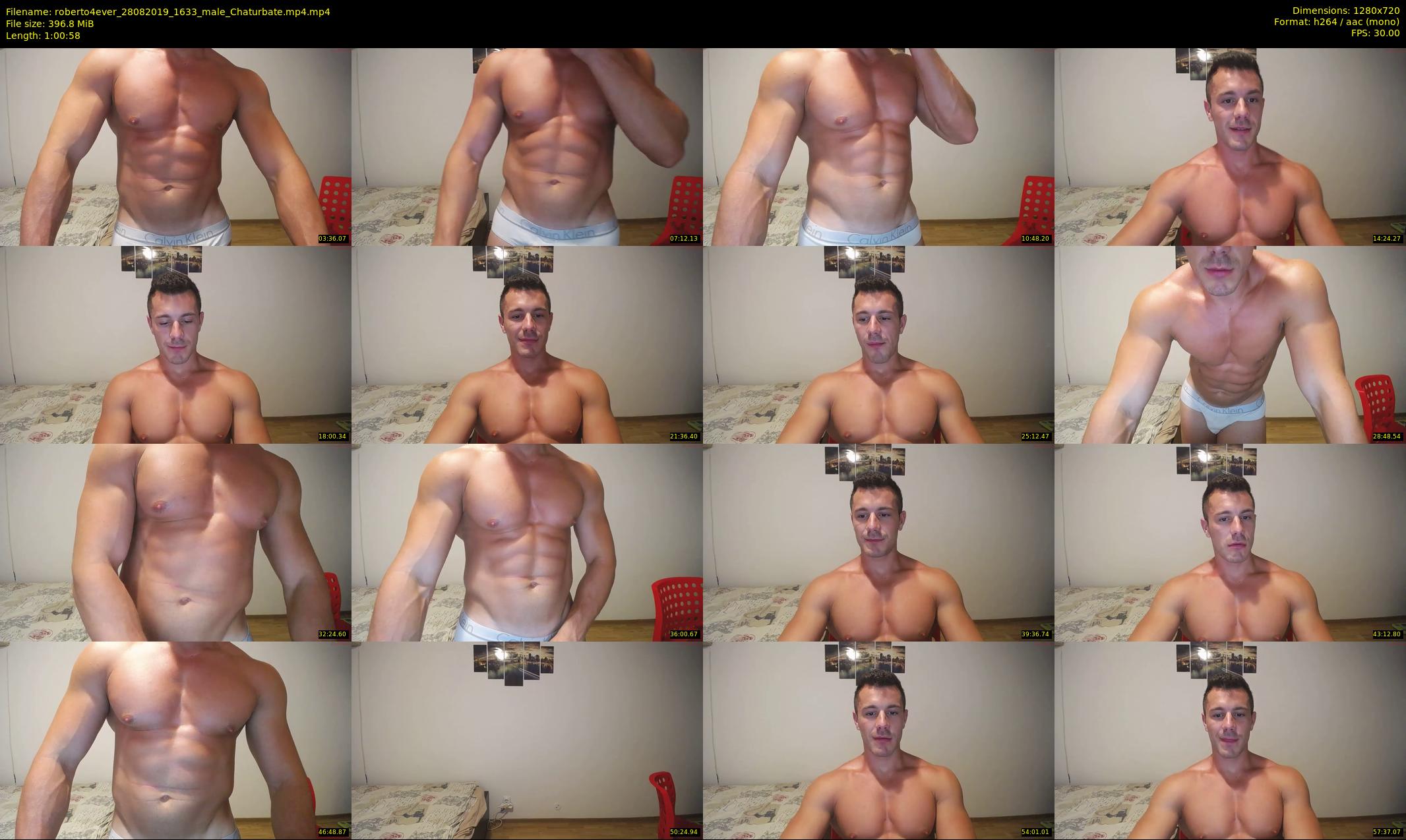 roberto4ever — 61 minute Chaturbate male cam show recording, 720p, Aug 28, 2019