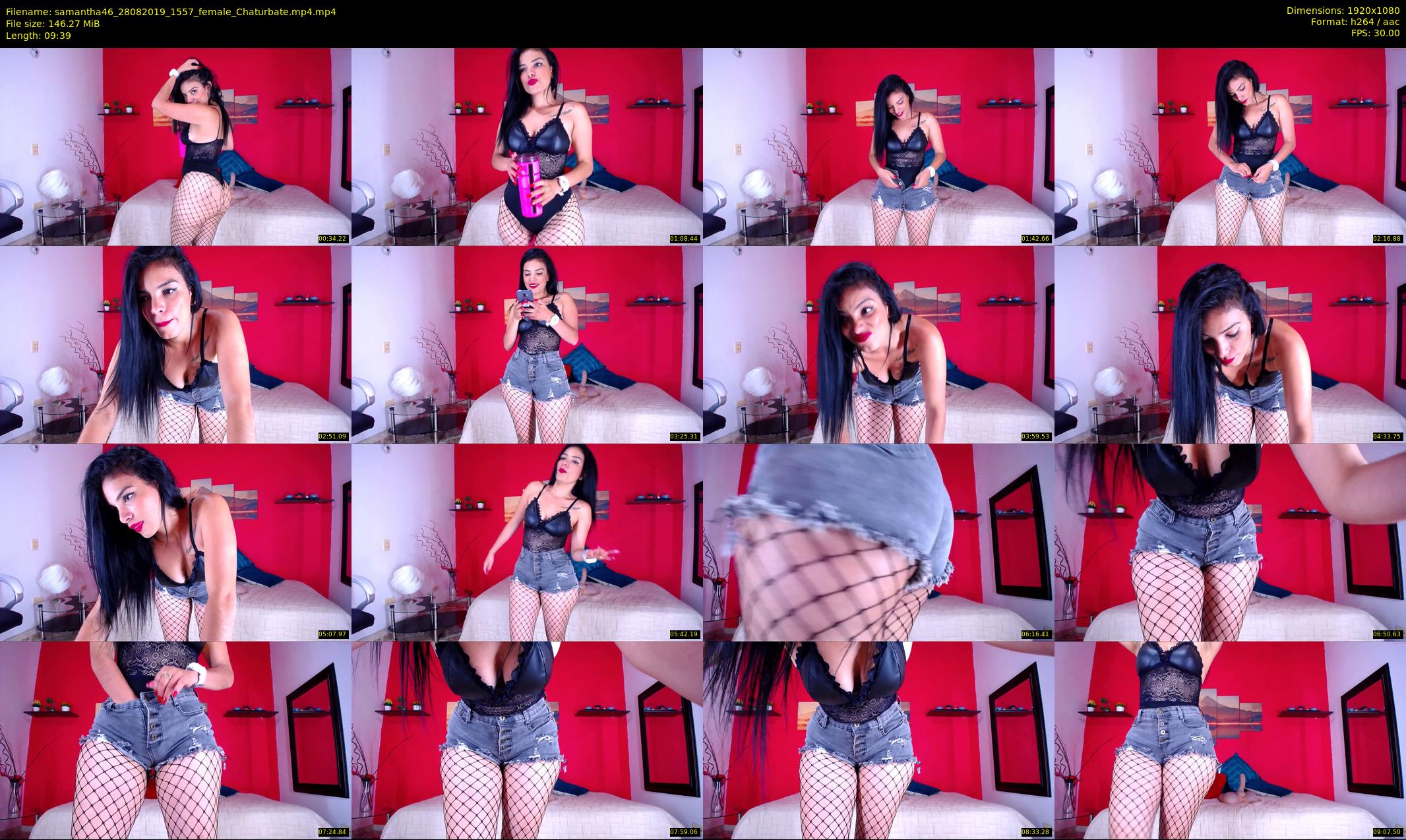 samantha46 — 10 minute Chaturbate female cam show recording, 1080p, Aug 28, 2019