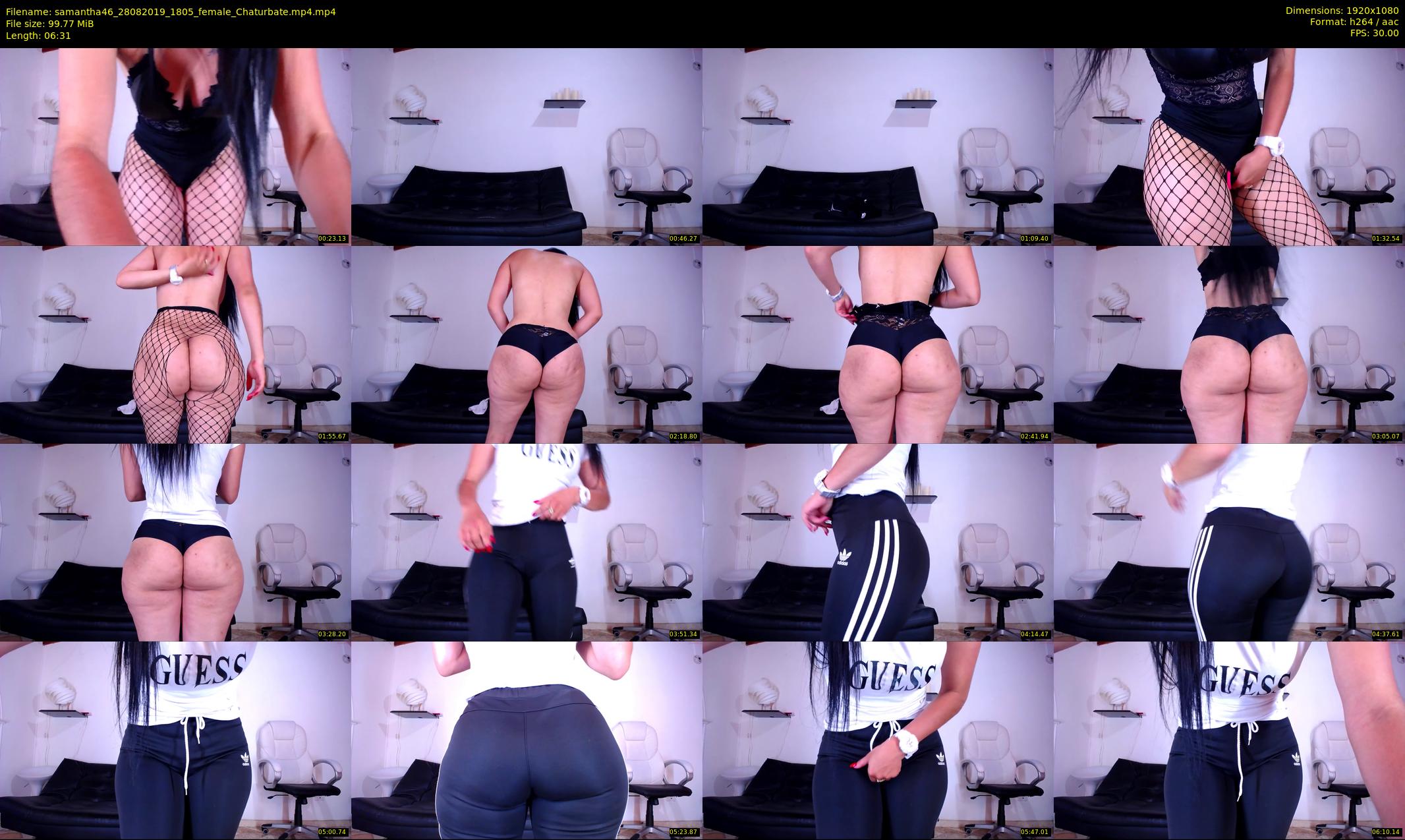samantha46 — 7 minute Chaturbate female cam show recording, 1080p, Aug 28, 2019