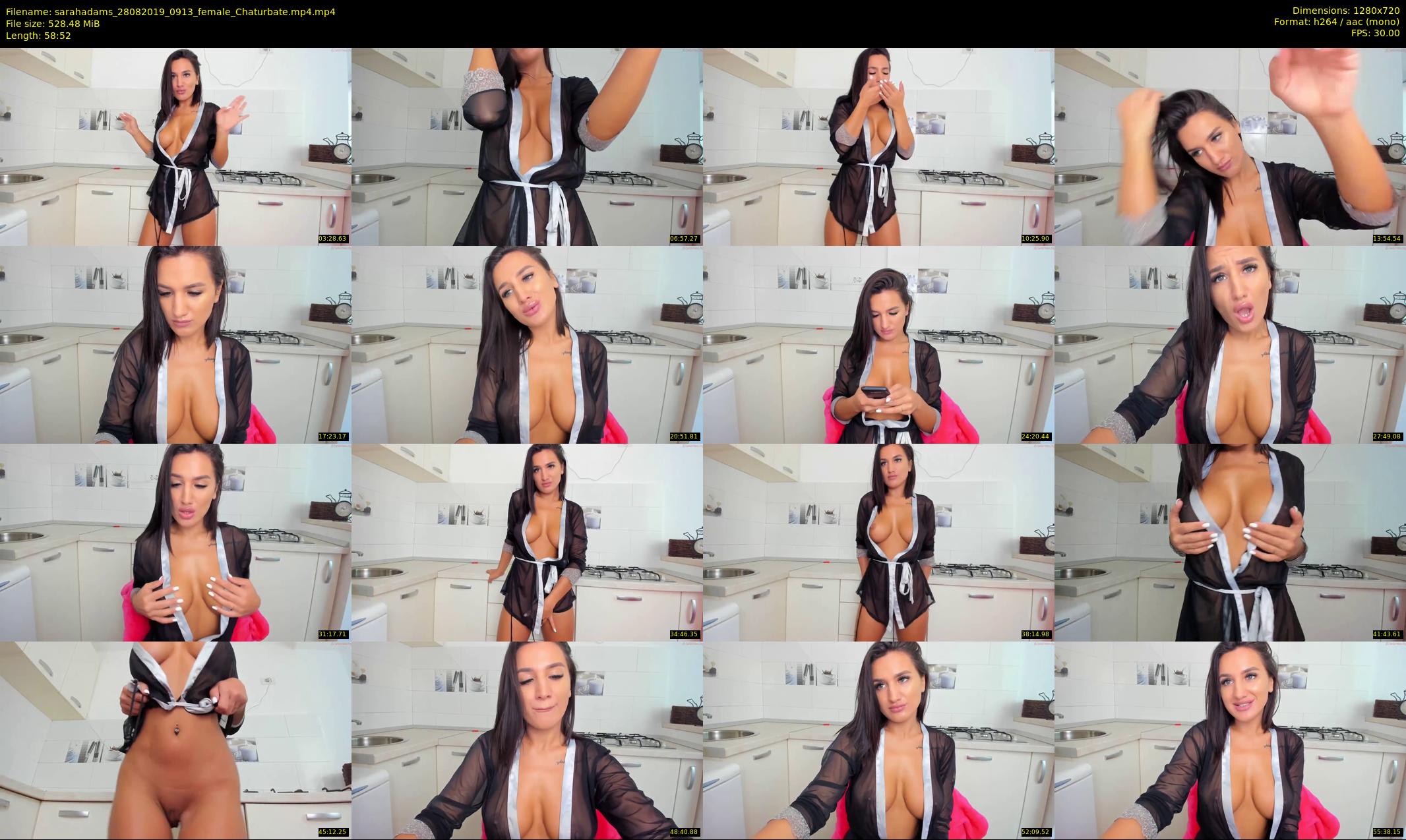 sarahadams — 59 minute Chaturbate female cam show recording, 720p, Aug 28, 2019