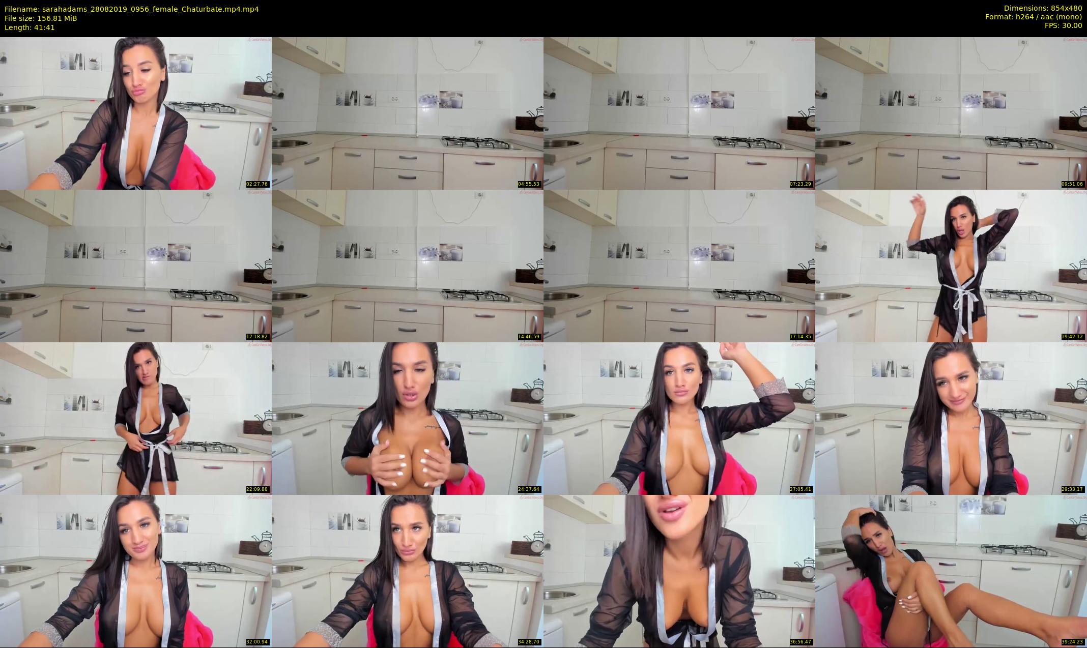 sarahadams — 42 minute Chaturbate female cam show recording, 480p, Aug 28, 2019