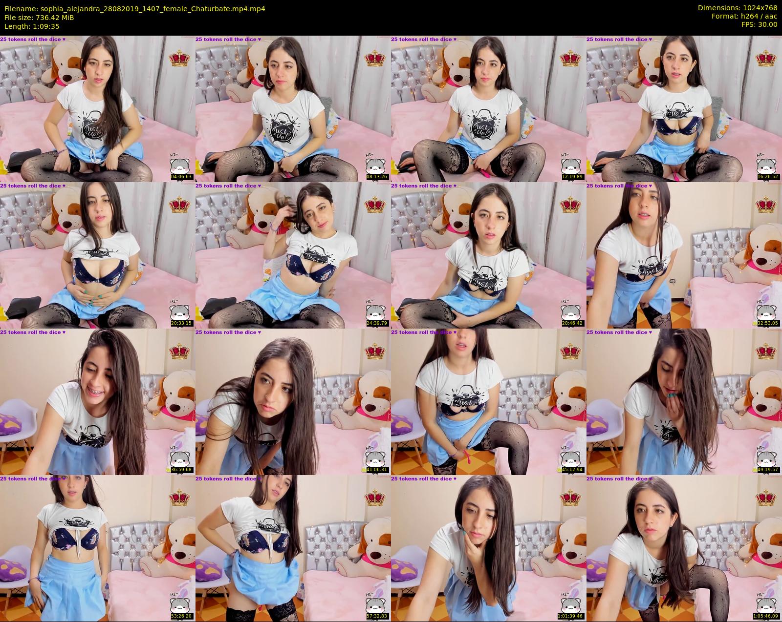 sophia_alejandra — 70 minute Chaturbate female cam show recording, 720p, Aug 28, 2019