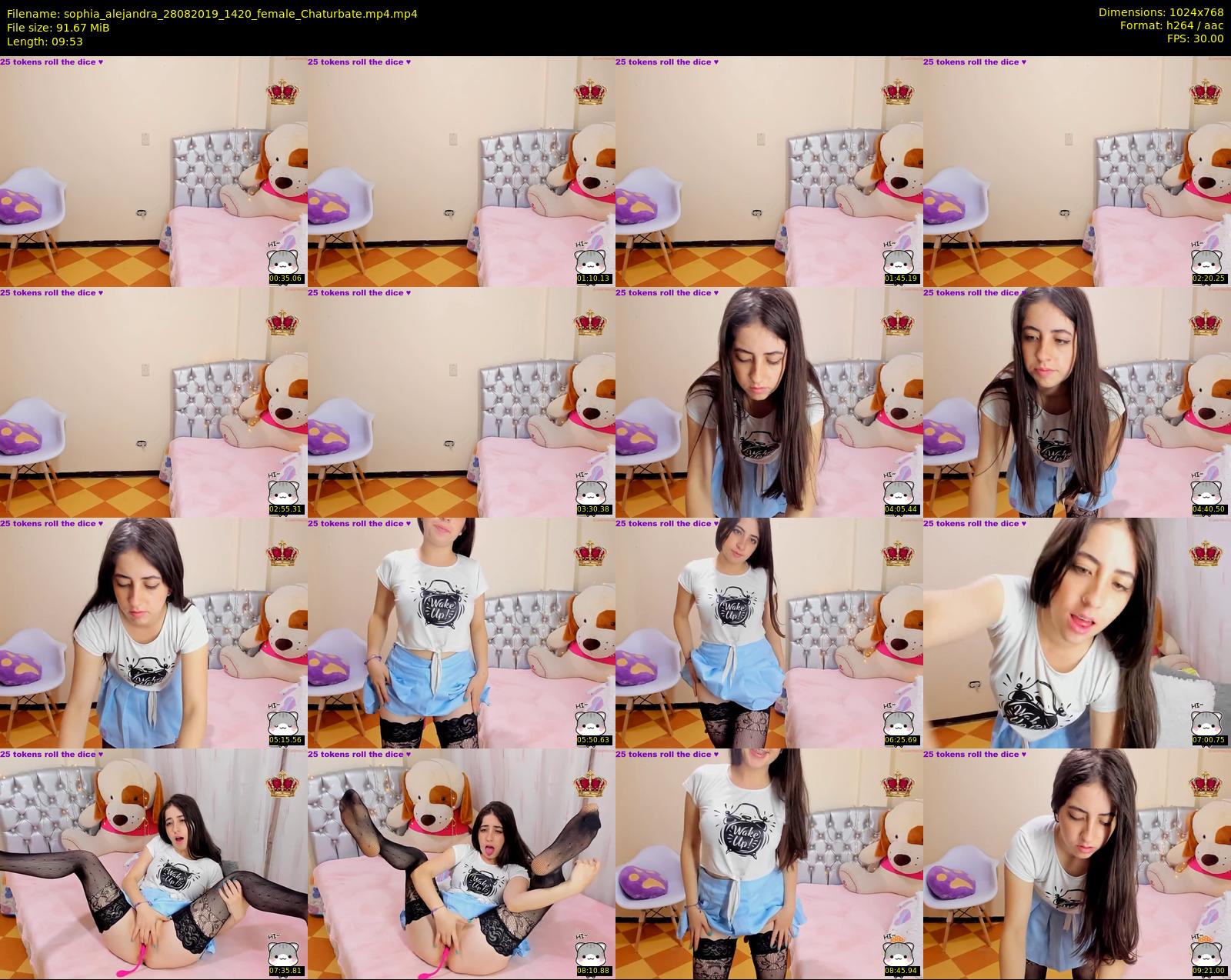 sophia_alejandra — 10 minute Chaturbate female cam show recording, 720p, Aug 28, 2019