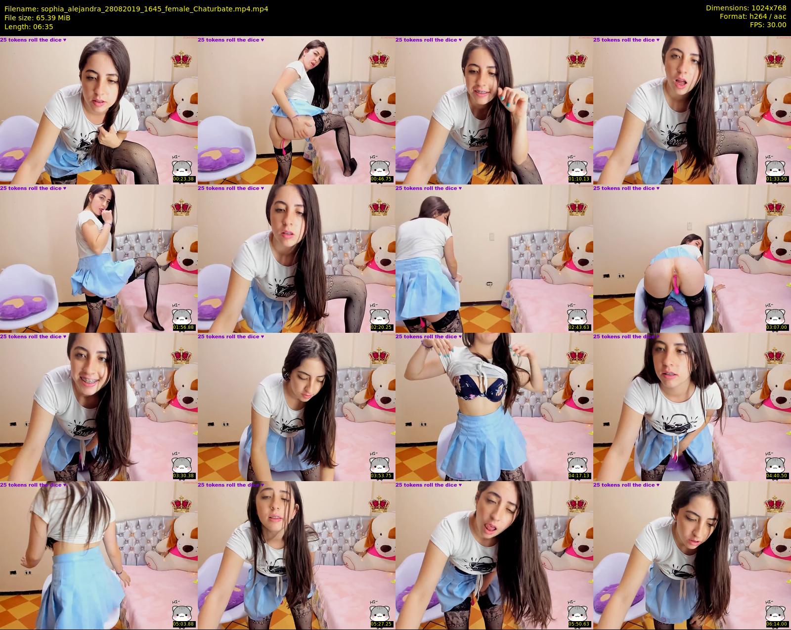 sophia_alejandra — 7 minute Chaturbate female cam show recording, 720p, Aug 28, 2019