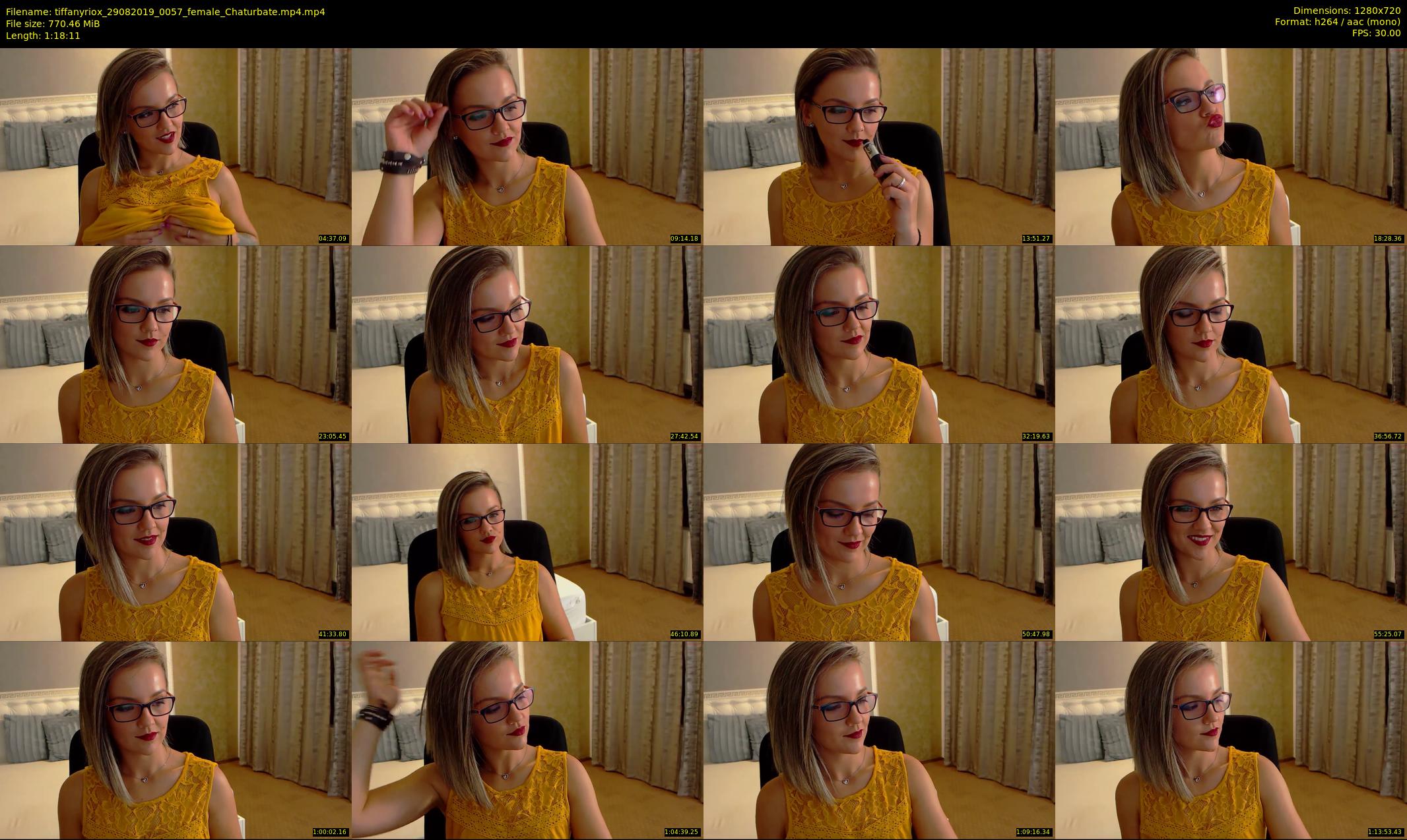 tiffanyriox — 79 minute Chaturbate female cam show recording, 720p, Aug 29, 2019