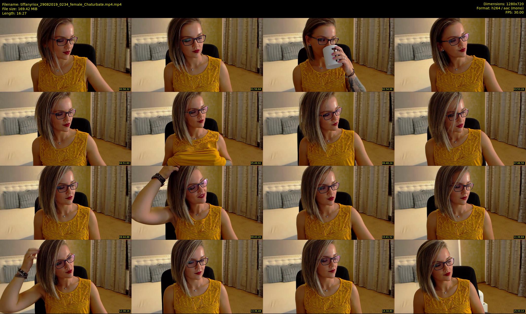 tiffanyriox — 17 minute Chaturbate female cam show recording, 720p, Aug 29, 2019