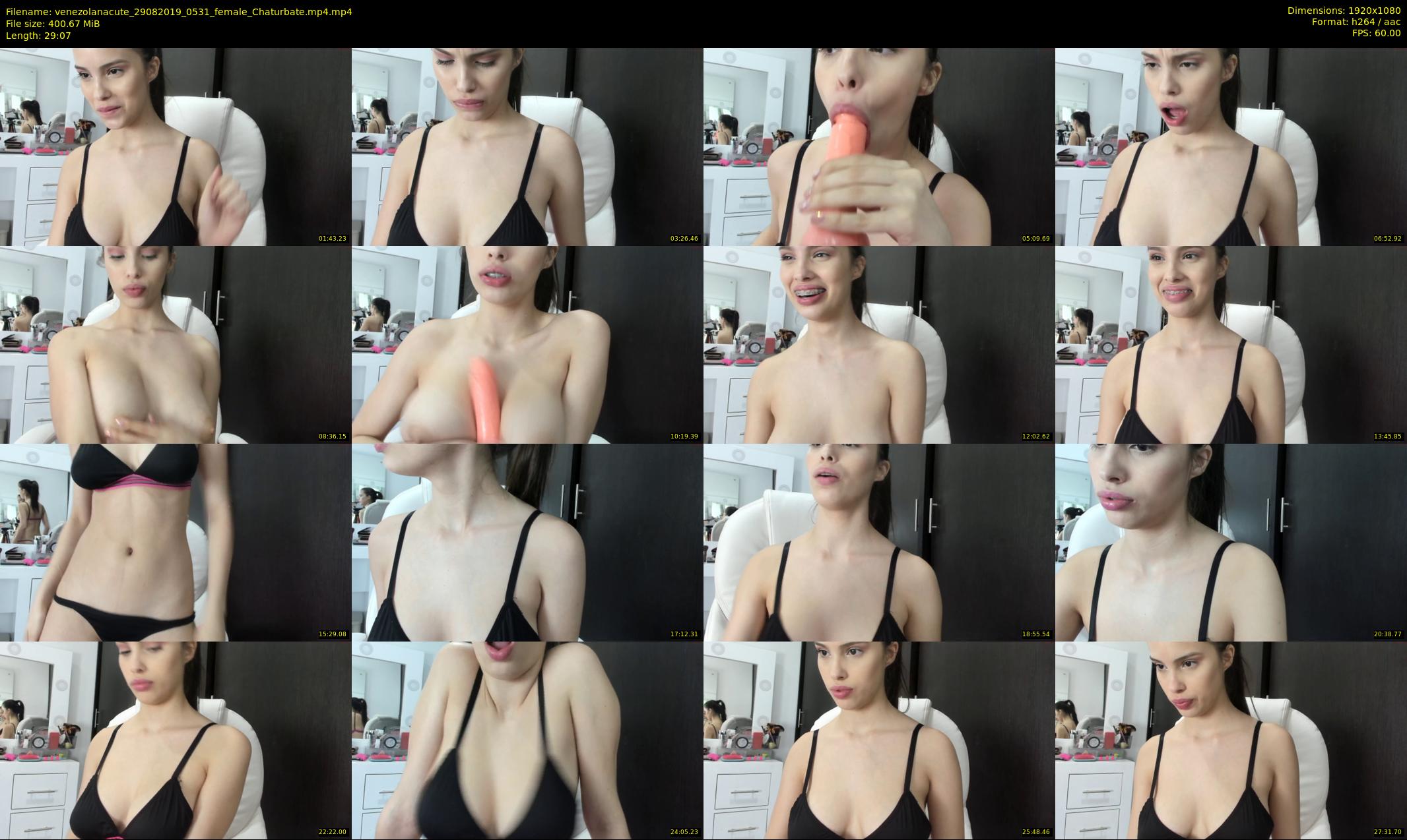 venezolanacute — 30 minute Chaturbate female cam show recording, 1080p, Aug 29, 2019