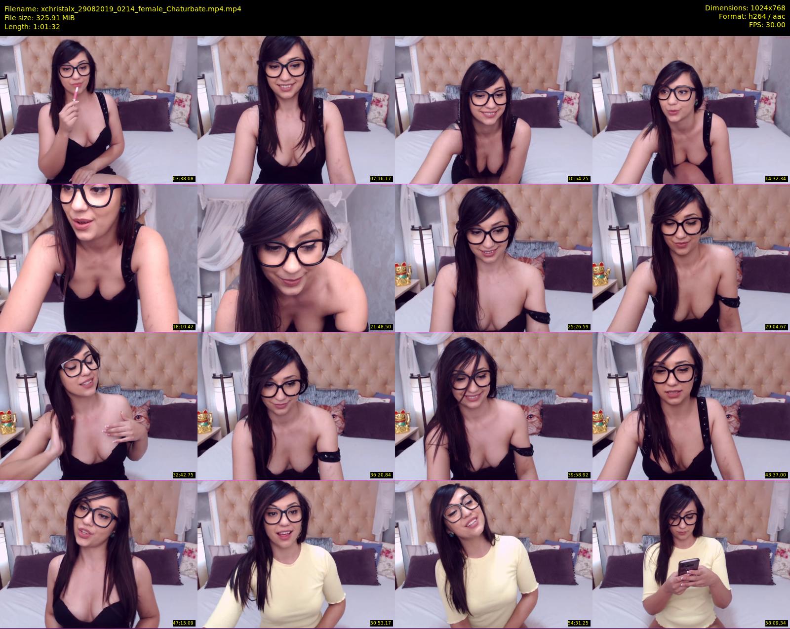 xchristalx — 62 minute Chaturbate female cam show recording, 720p, Aug 29, 2019