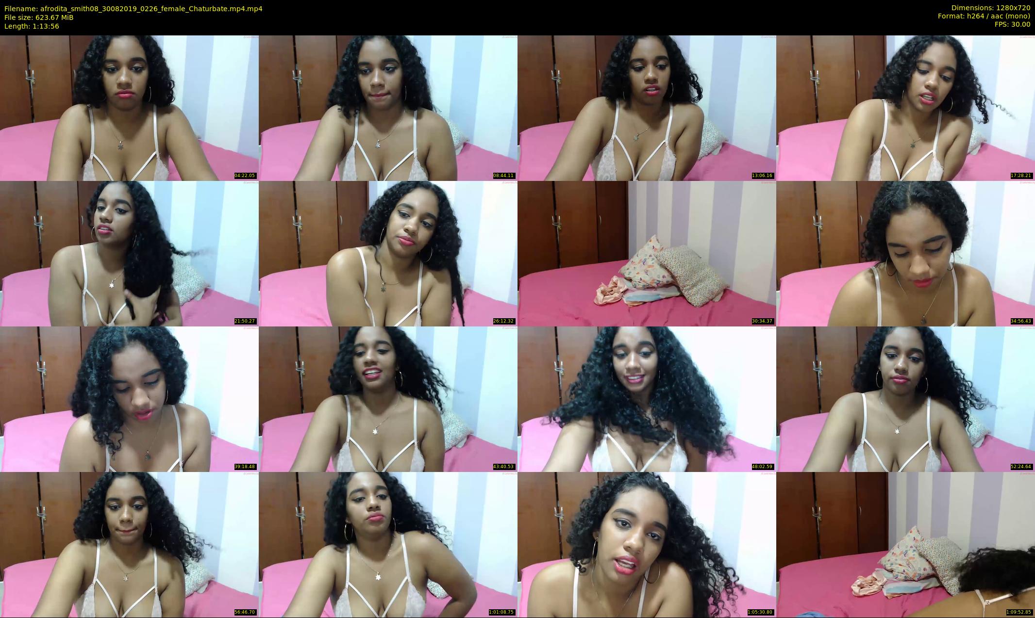 afrodita_smith08 — 74 minute Chaturbate female cam show recording, 720p, Aug 30, 2019
