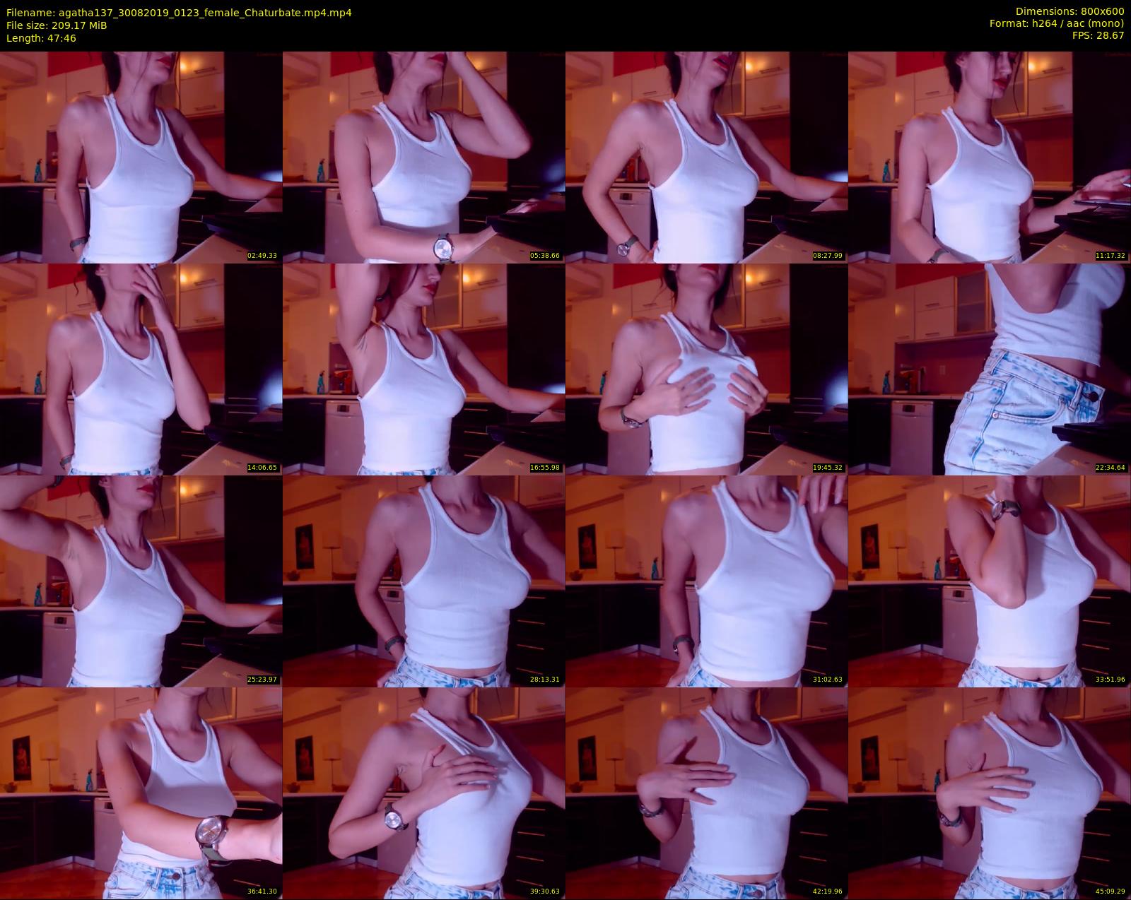 agatha137 — 48 minute Chaturbate female cam show recording, 480p, Aug 30, 2019