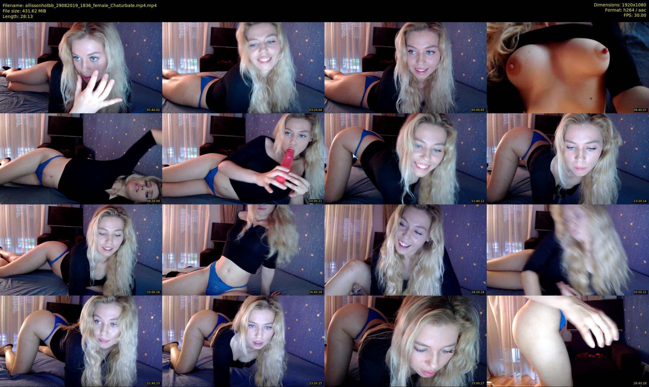 allissonhotbb — 29 minute Chaturbate female cam show recording, 1080p, Aug 29, 2019