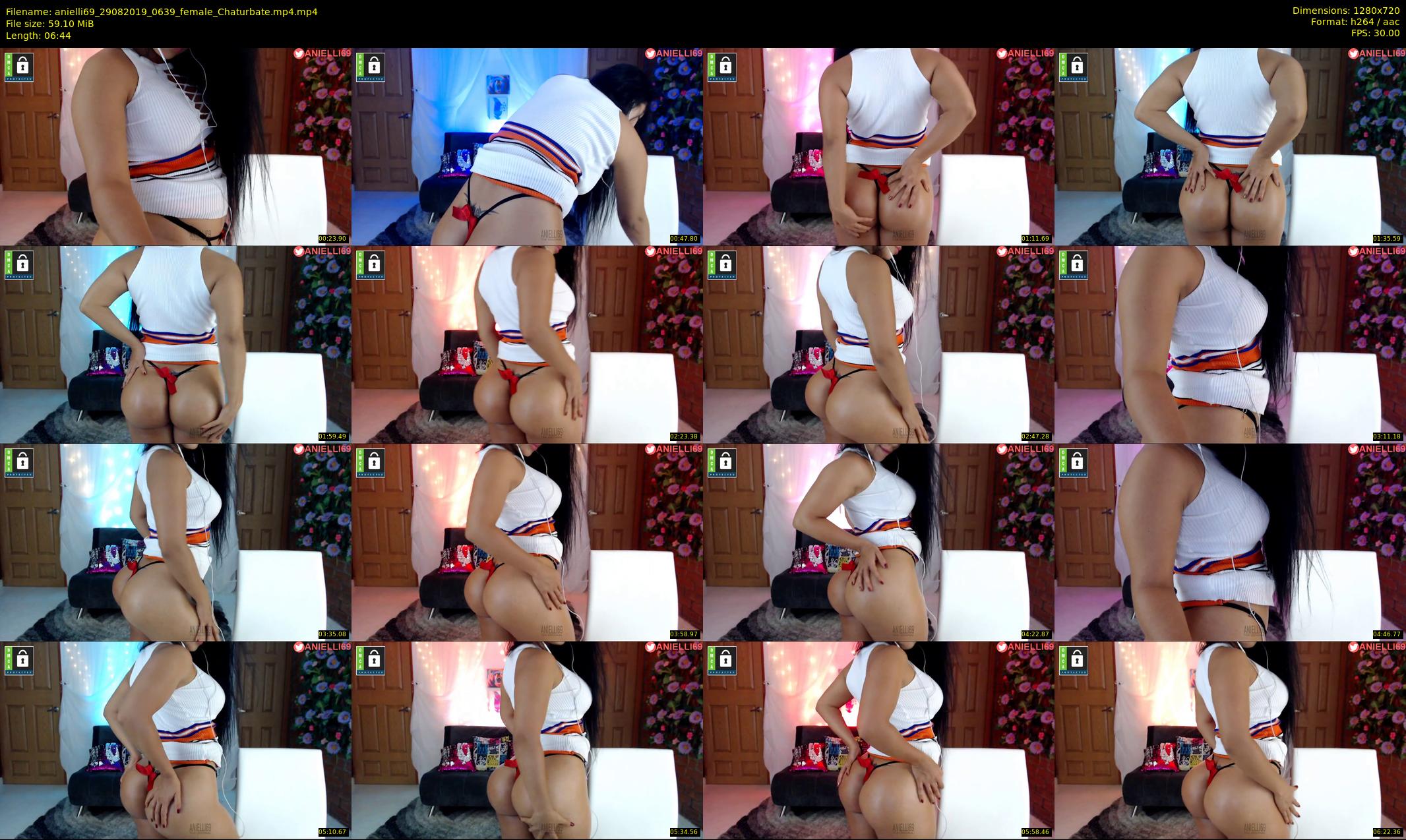 anielli69 — 7 minute Chaturbate female cam show recording, 720p, Aug 29, 2019