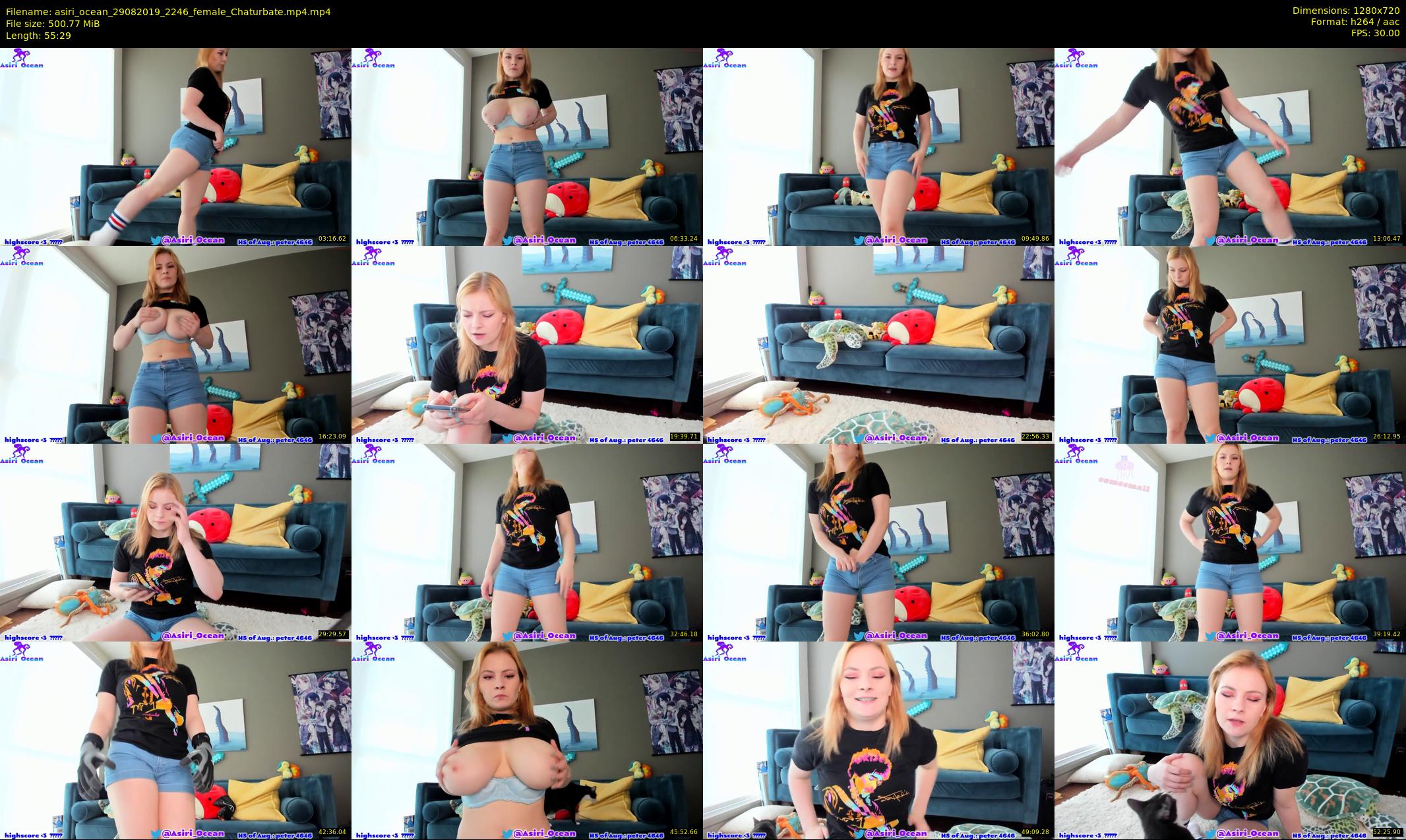 asiri_ocean — 56 minute Chaturbate female cam show recording, 720p, Aug 29, 2019