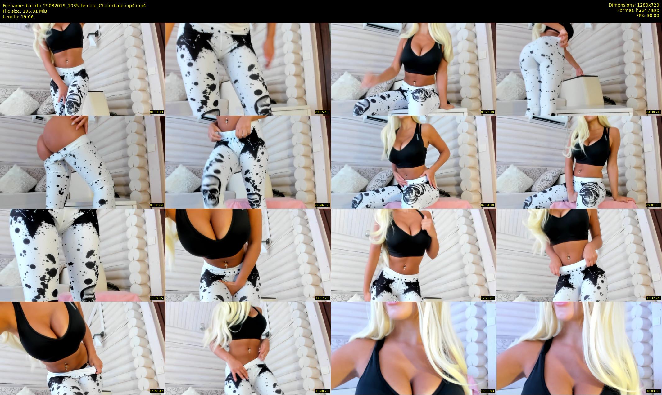 barrrbi — 20 minute Chaturbate female cam show recording, 720p, Aug 29, 2019