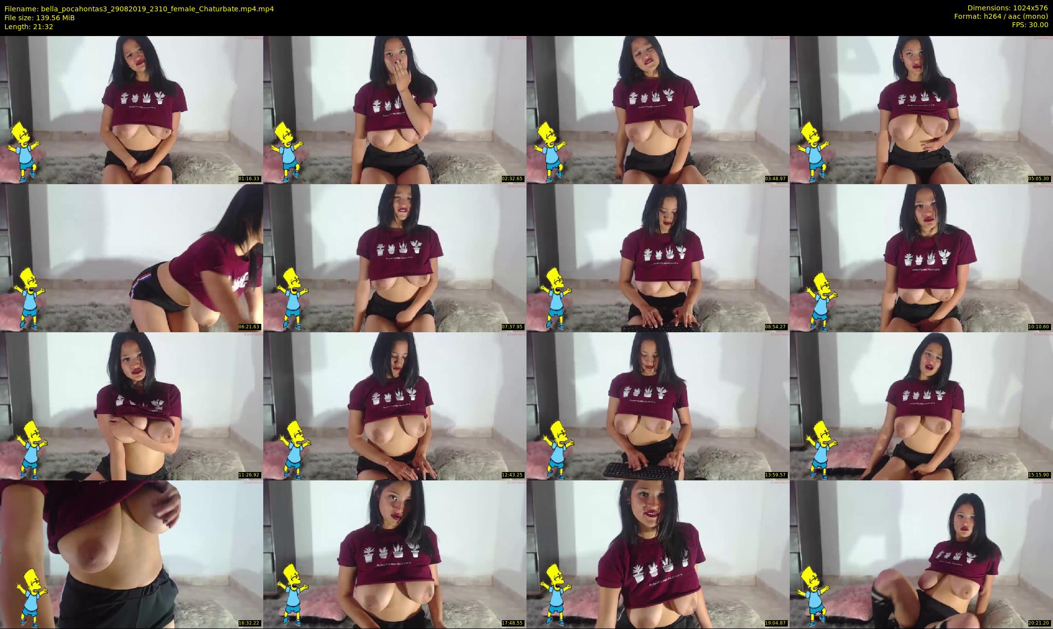 bella_pocahontas3 — 22 minute Chaturbate female cam show recording, 480p, Aug 29, 2019
