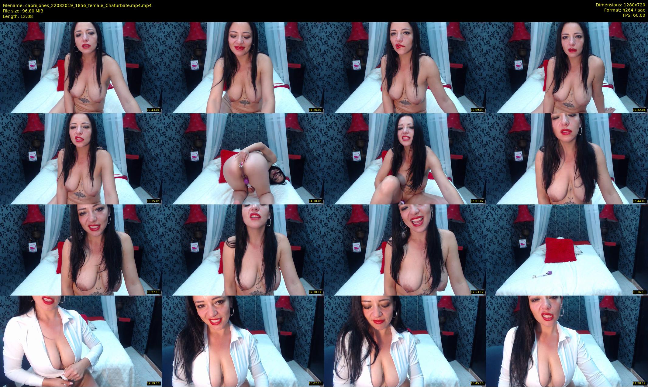 capriijones — 13 minute Chaturbate female cam show recording, 720p, Aug 22, 2019