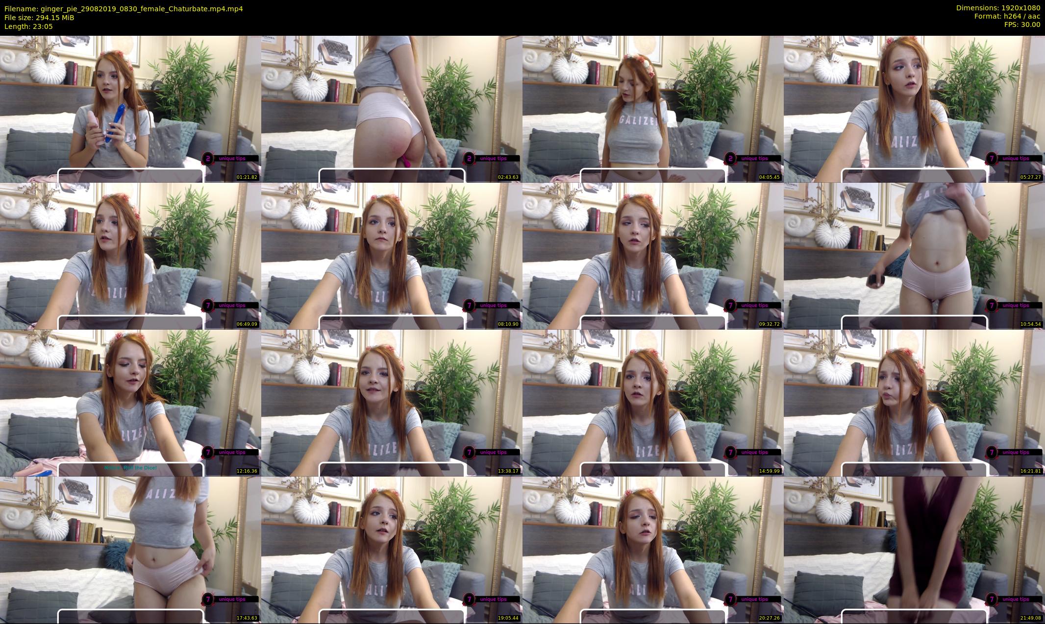 ginger_pie — 24 minute Chaturbate female cam show recording, 1080p, Aug 29, 2019