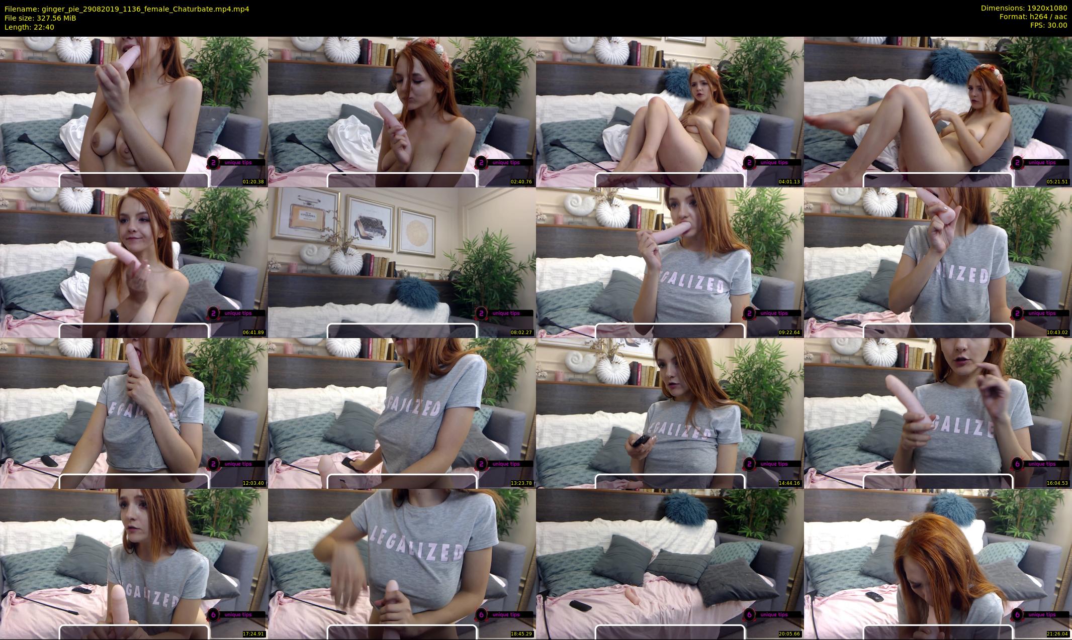 ginger_pie — 23 minute Chaturbate female cam show recording, 1080p, Aug 29, 2019