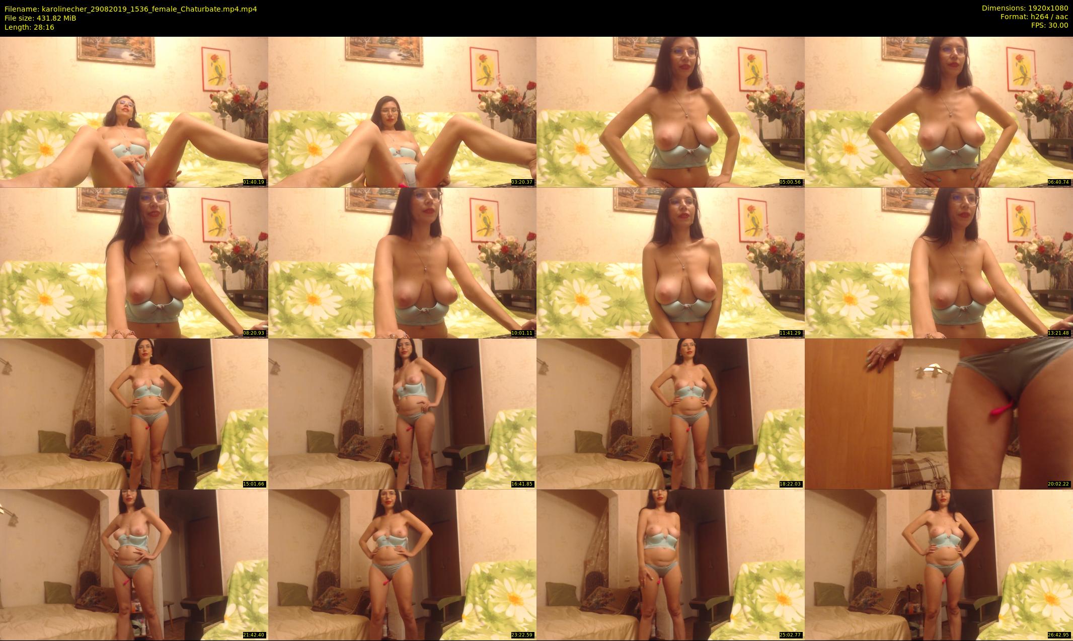 karolinecher — 29 minute Chaturbate female cam show recording, 1080p, Aug 29, 2019
