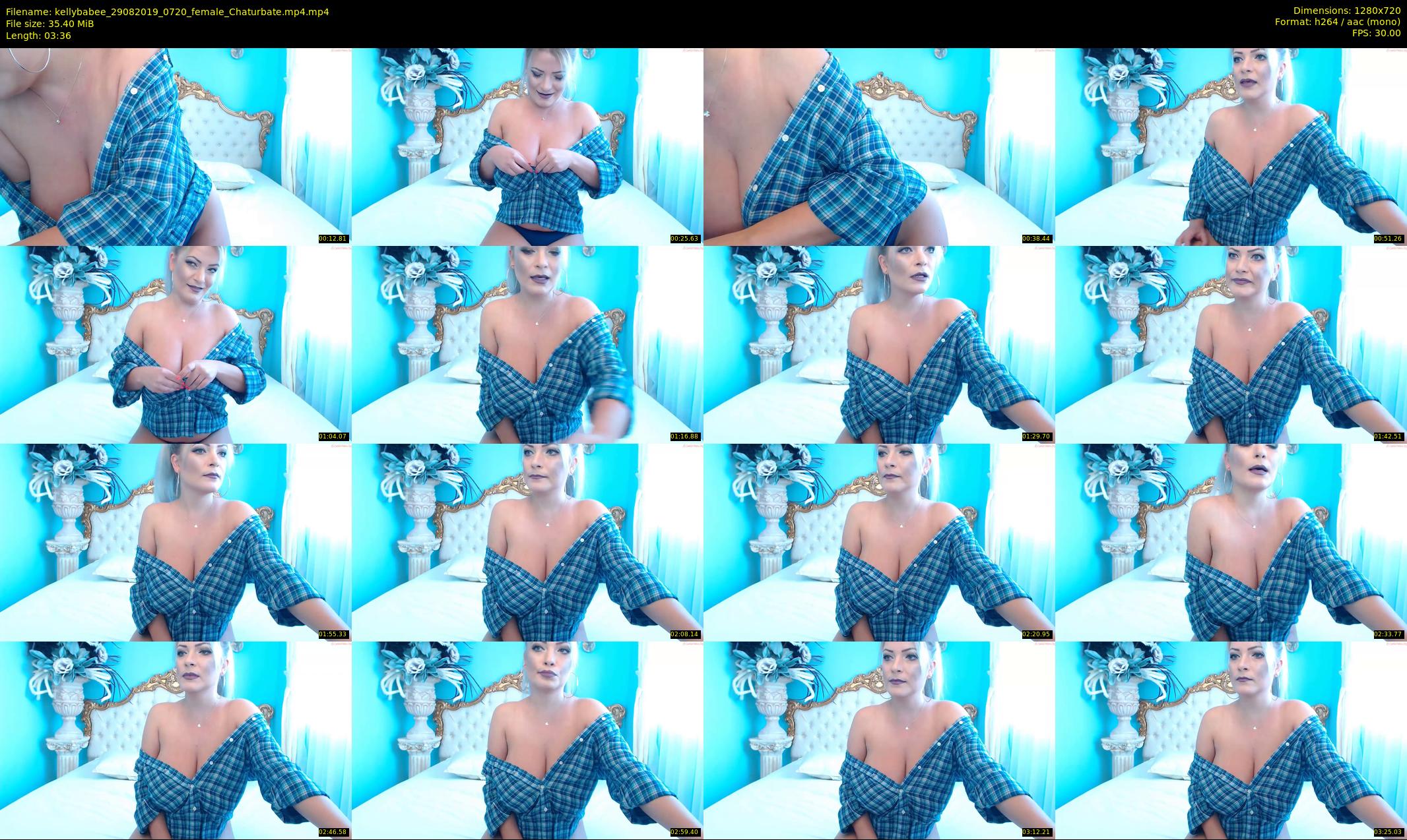 kellybabee — 4 minute Chaturbate female cam show recording, 720p, Aug 29, 2019