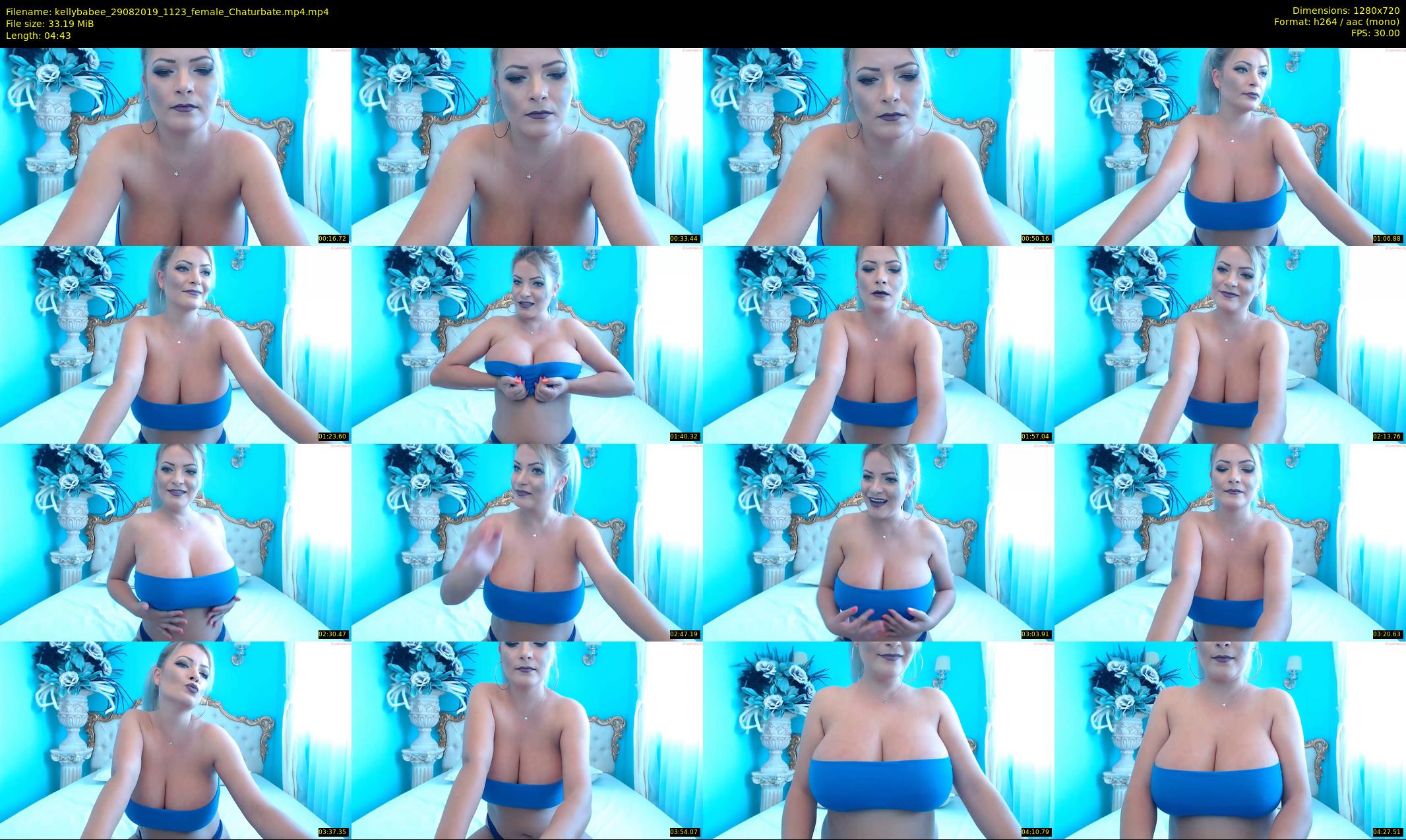 kellybabee — 5 minute Chaturbate female cam show recording, 720p, Aug 29, 2019