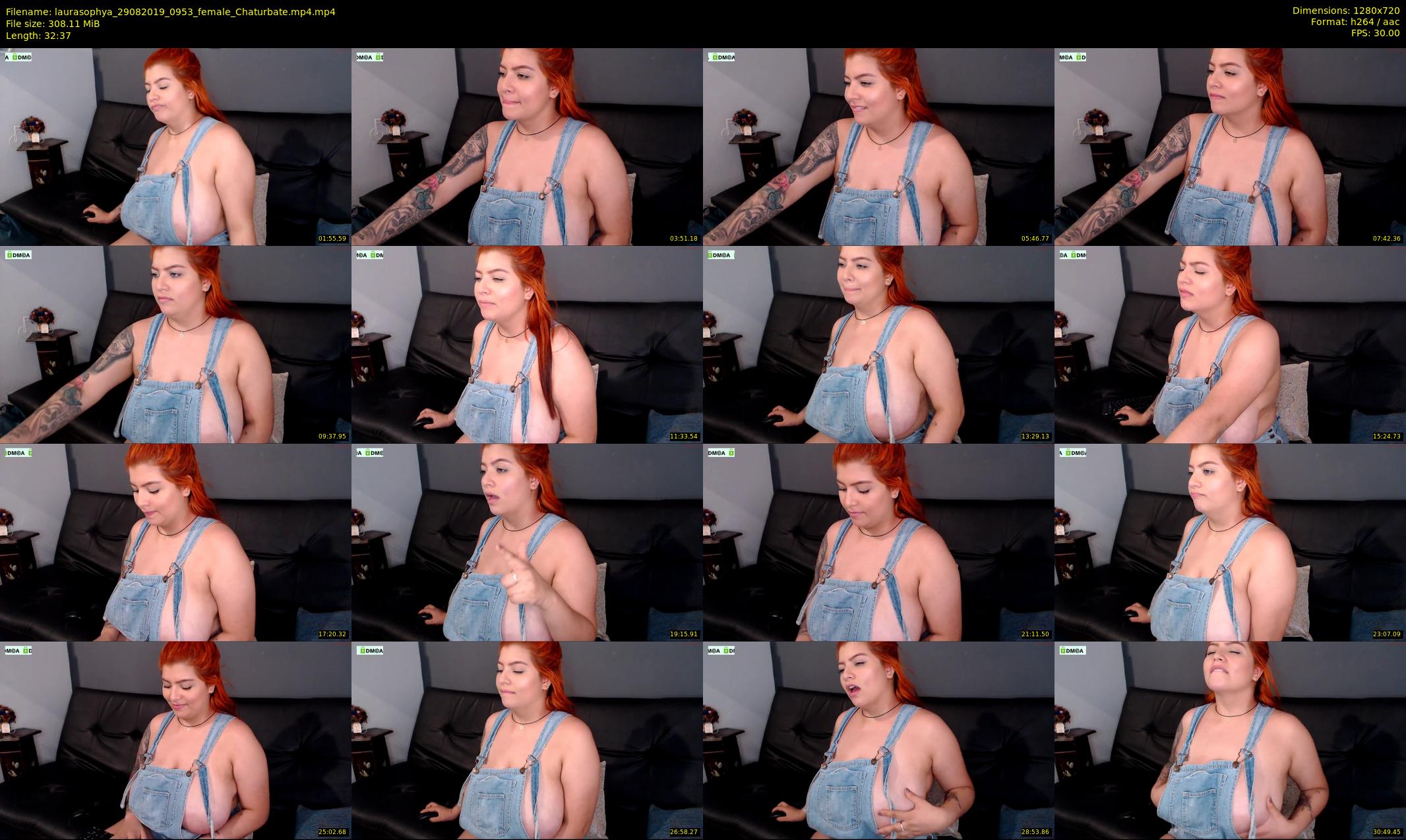 laurasophya — 33 minute Chaturbate female cam show recording, 720p, Aug 29, 2019