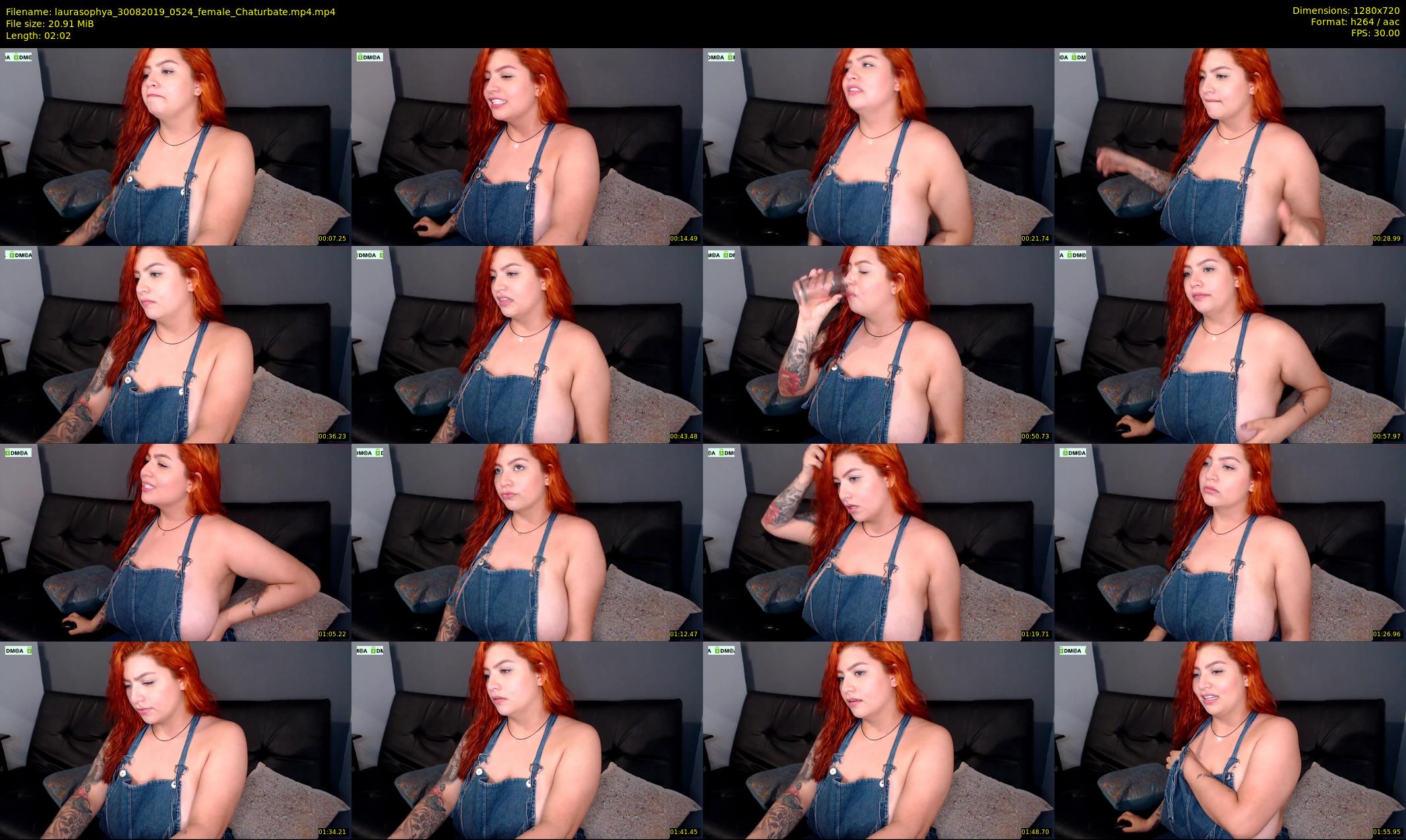 laurasophya — 3 minute Chaturbate female cam show recording, 720p, Aug 30, 2019