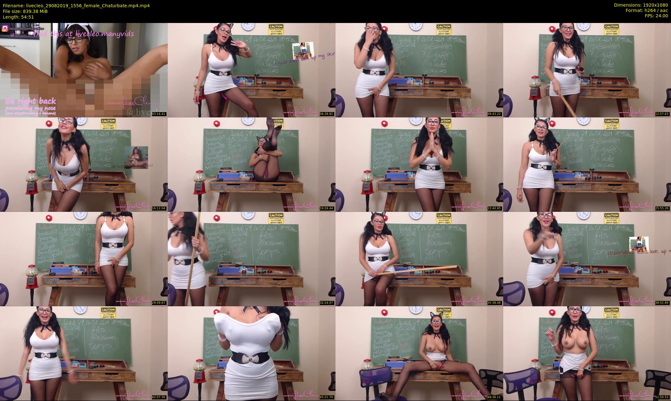 livecleo — 55 minute Chaturbate female cam show recording, 1080p, Aug 29, 2019