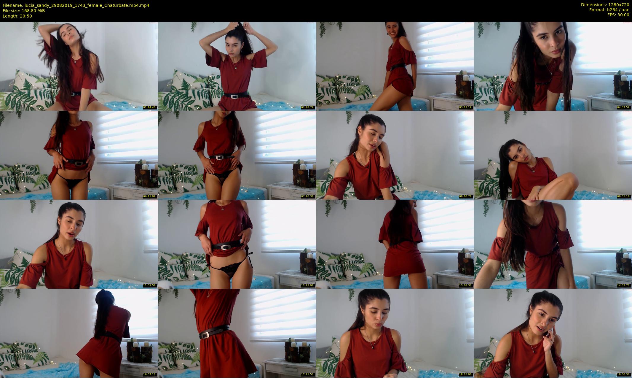 lucia_sandy — 21 minute Chaturbate female cam show recording, 720p, Aug 29, 2019