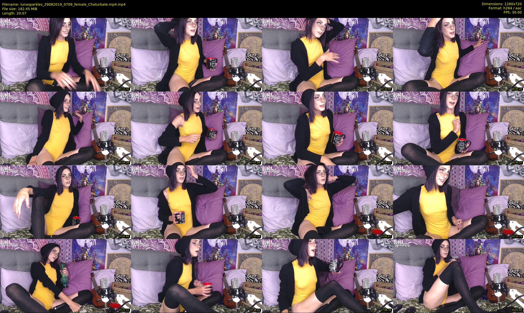lunasparkles — 21 minute Chaturbate female cam show recording, 720p, Aug 29, 2019