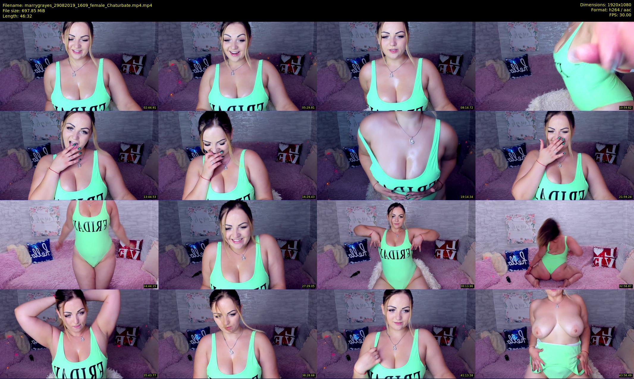 marrygrayes — 47 minute Chaturbate female cam show recording, 1080p, Aug 29, 2019