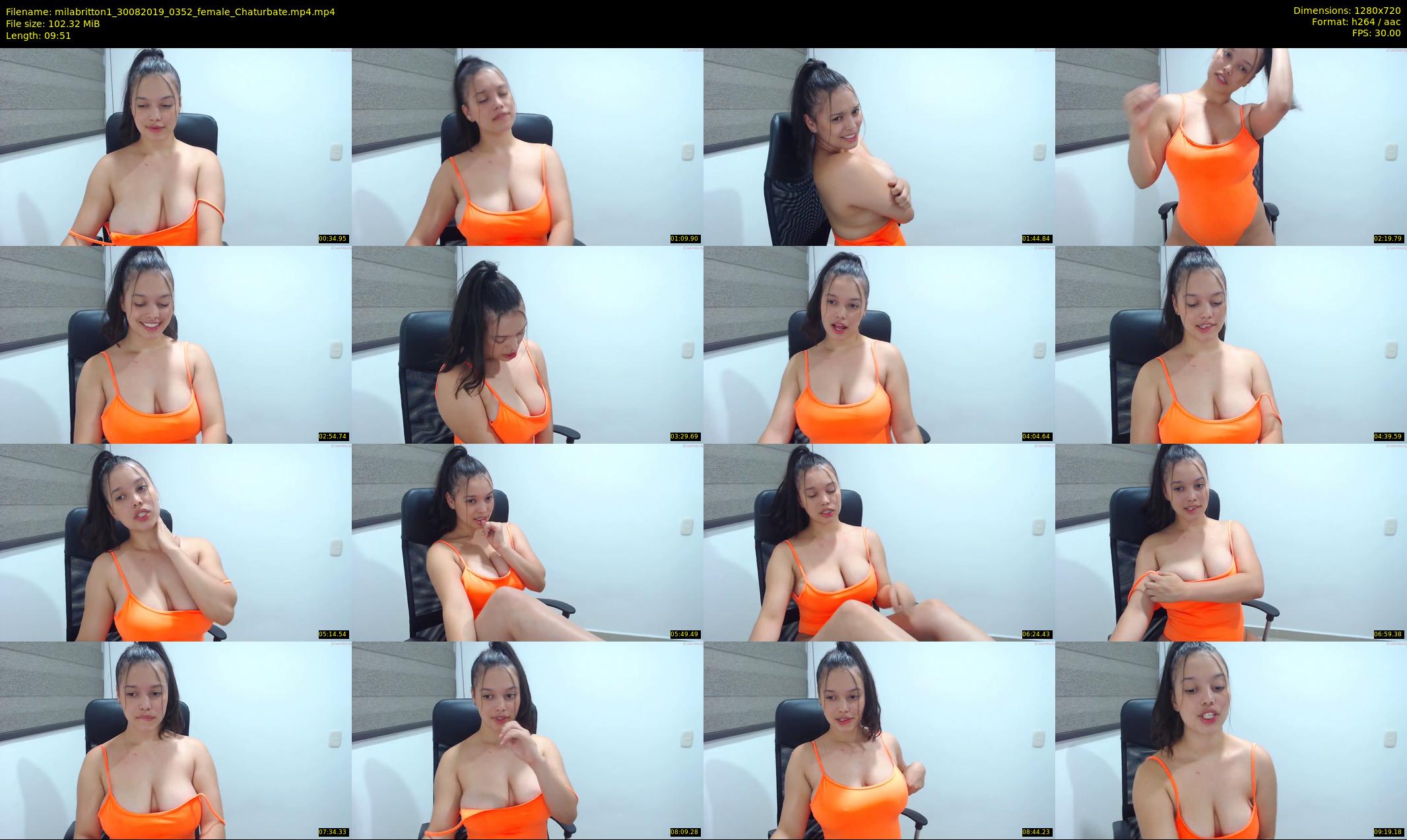 milabritton1 — 10 minute Chaturbate female cam show recording, 720p, Aug 30, 2019