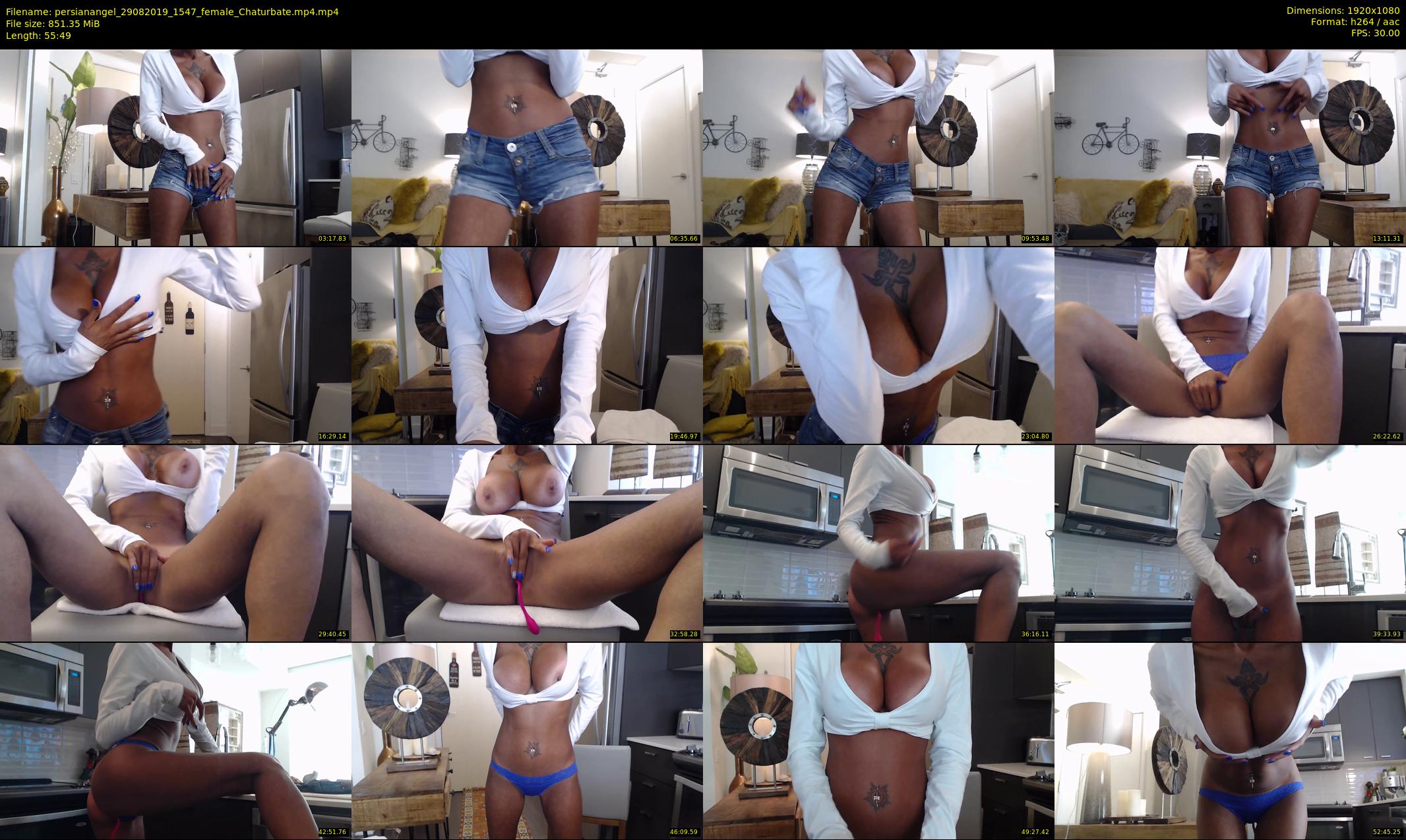 persianangel — 56 minute Chaturbate female cam show recording, 1080p, Aug 29, 2019